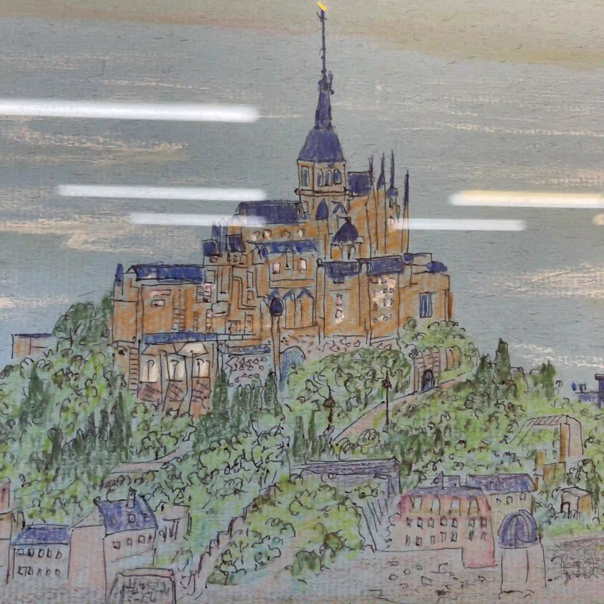 【アート/装飾品】 絵画 / 『モンサンミシェル』