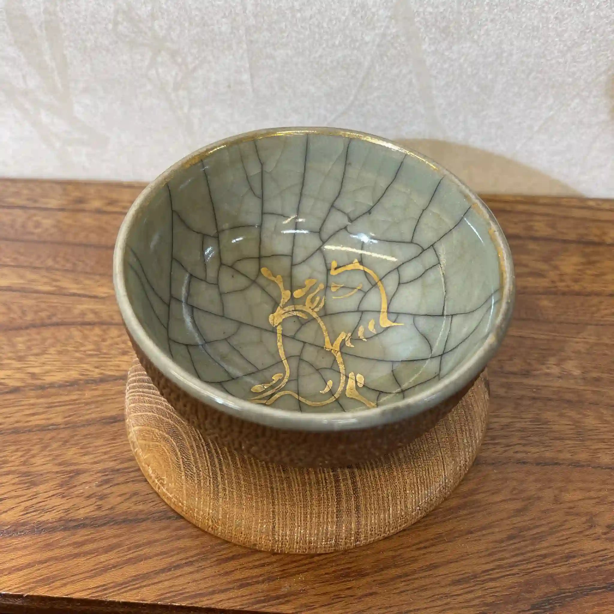 【复古】茶具套装(茶柜,茶壶,茶杯5p,茶托5p,茶杓)/大堀相马烧/推测1960-80s /陶器/日本/跑驹