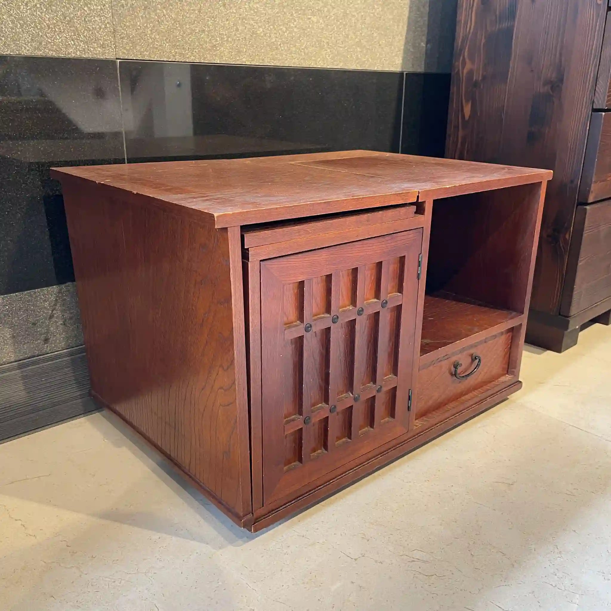 【リユース】 折り畳み式御座敷ワゴン