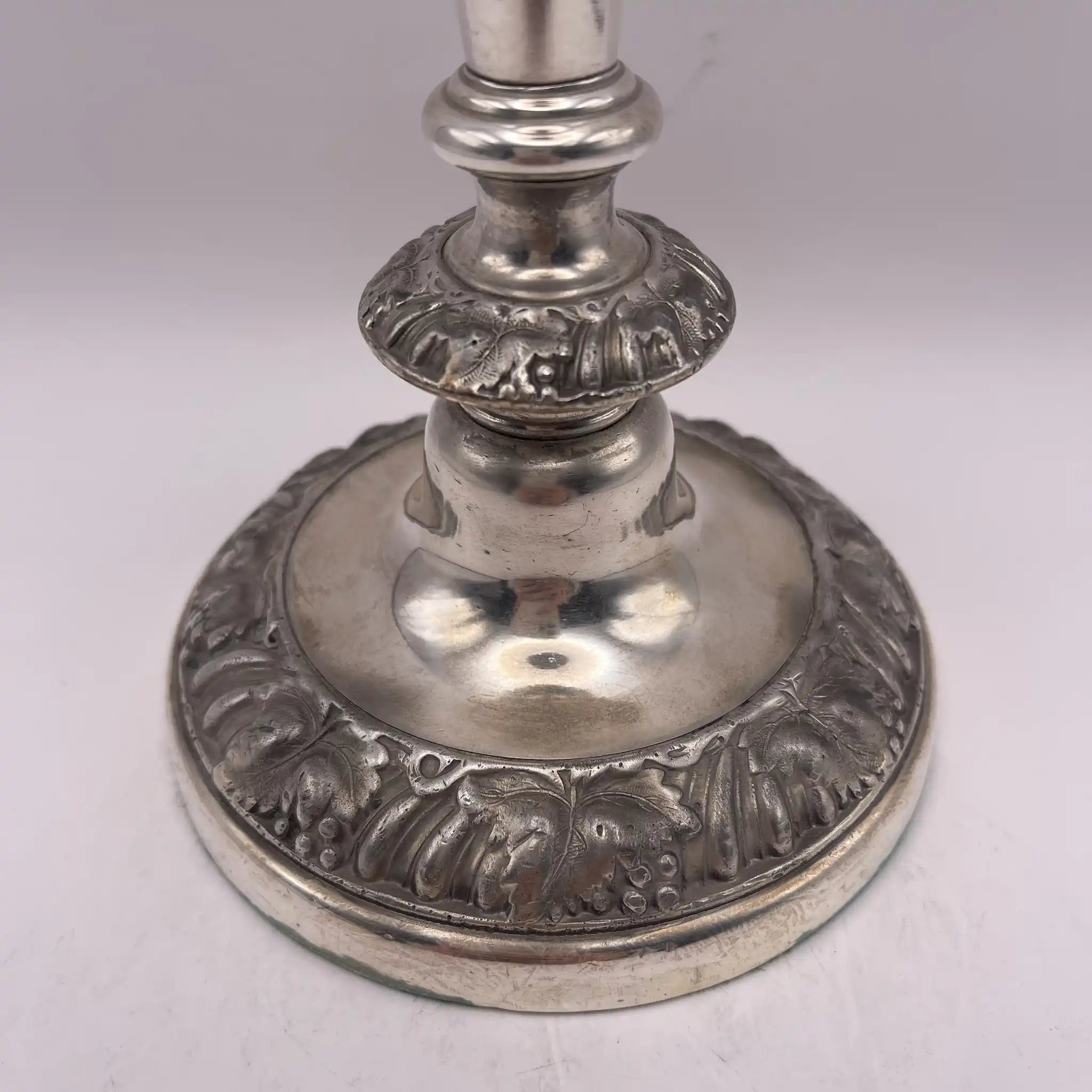 Vintage Candlestick / Silver Plated / England / Gudruning, Neoclassical