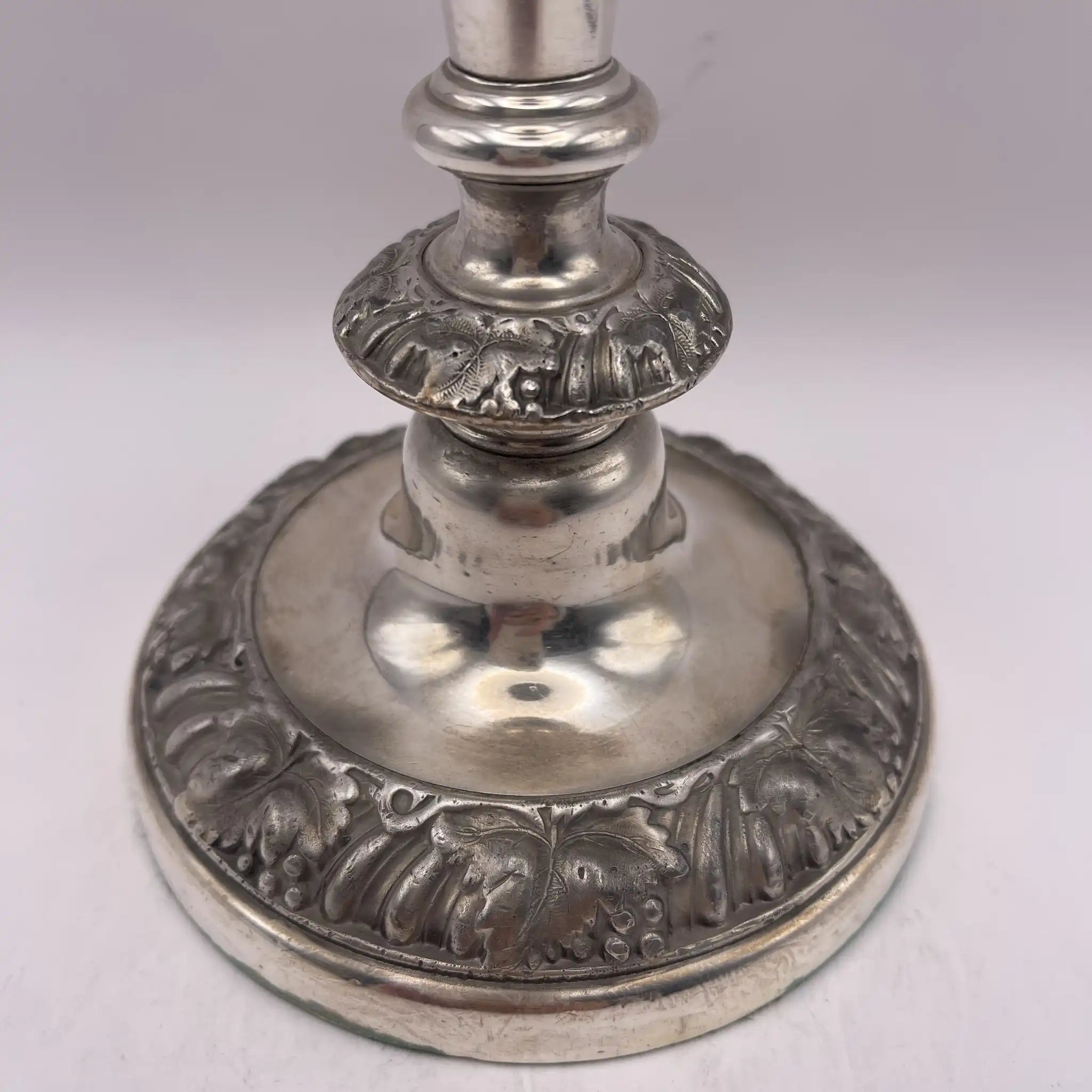 Vintage Candlestick / Silver Plated / England / Gudruning, Neoclassical