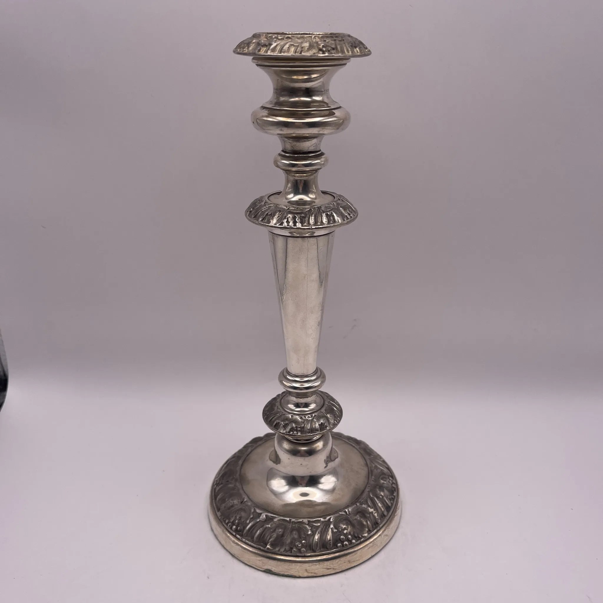 Vintage Candlestick / Silver Plated / England / Gudruning, Neoclassical