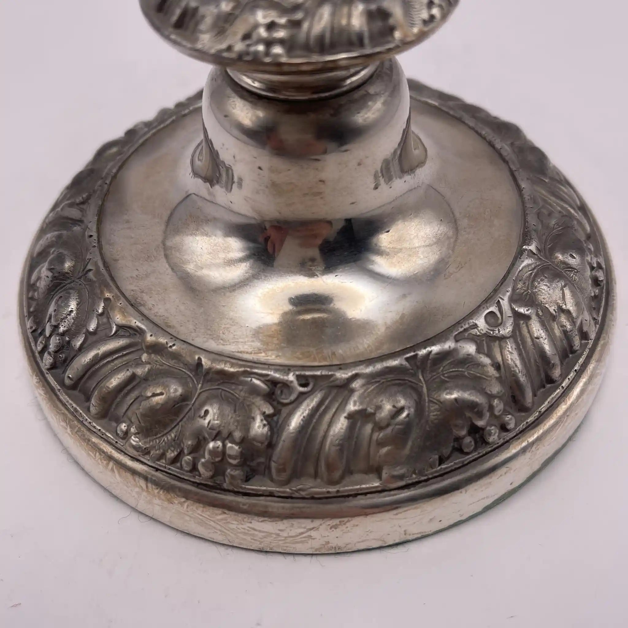 Vintage Candlestick / Silver Plated / England / Gudruning, Neoclassical