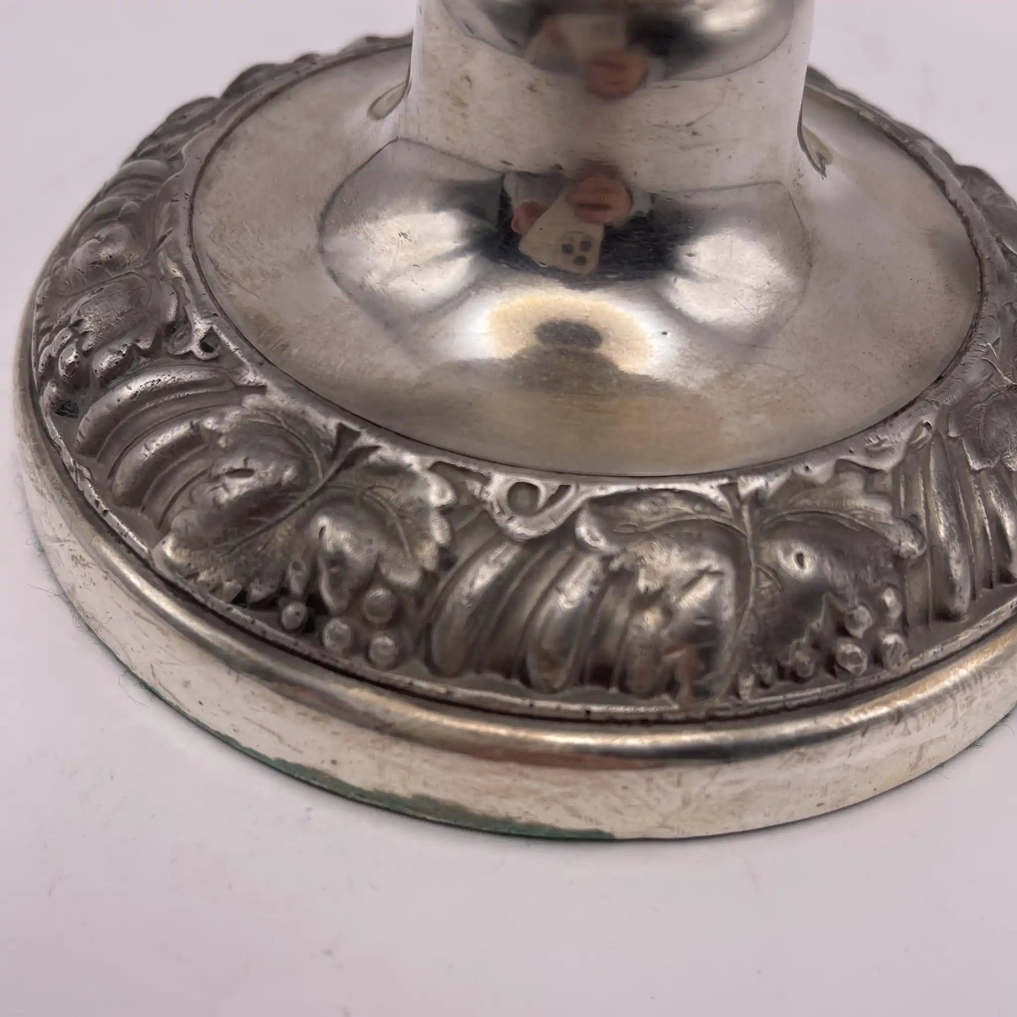 Vintage Candlestick / Silver Plated / England / Gudruning, Neoclassical