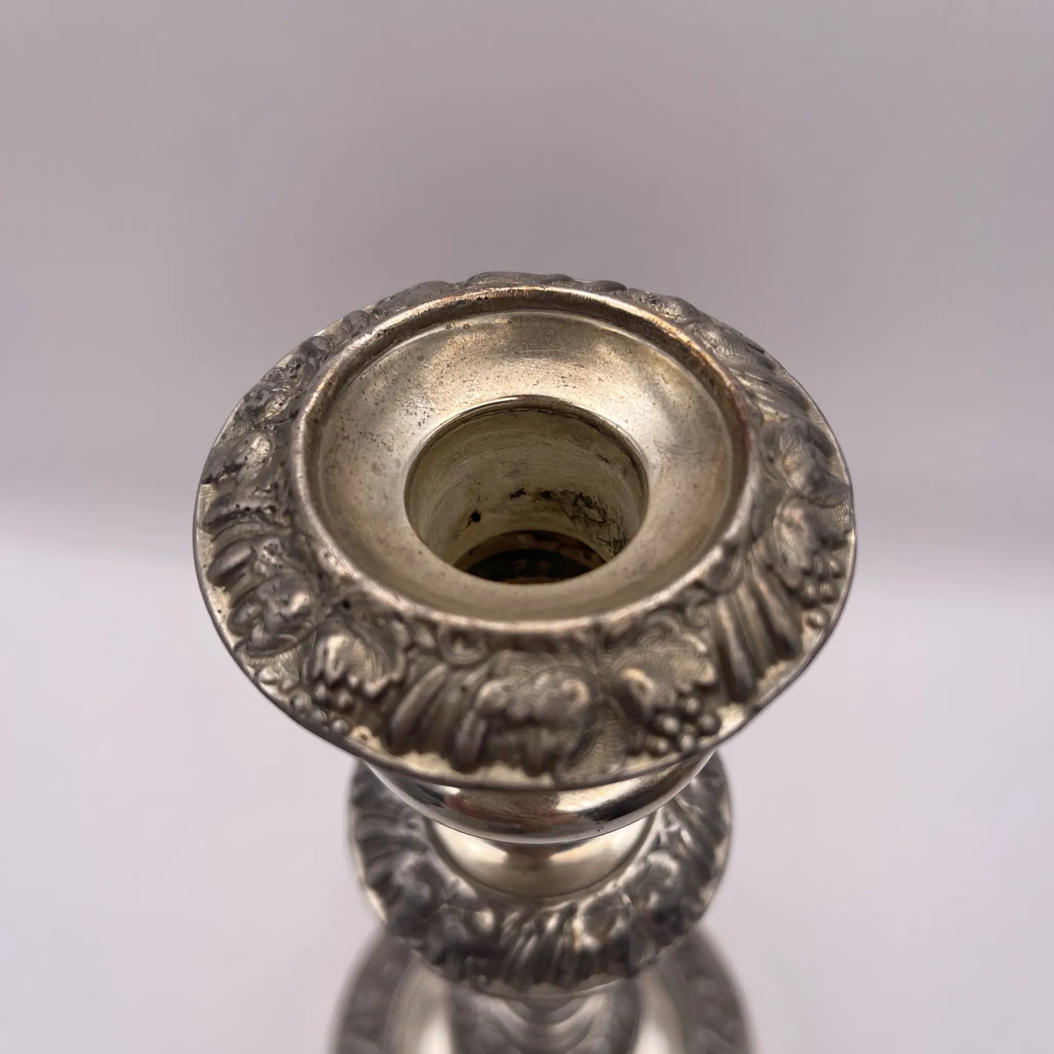 Vintage Candlestick / Silver Plated / England / Gudruning, Neoclassical