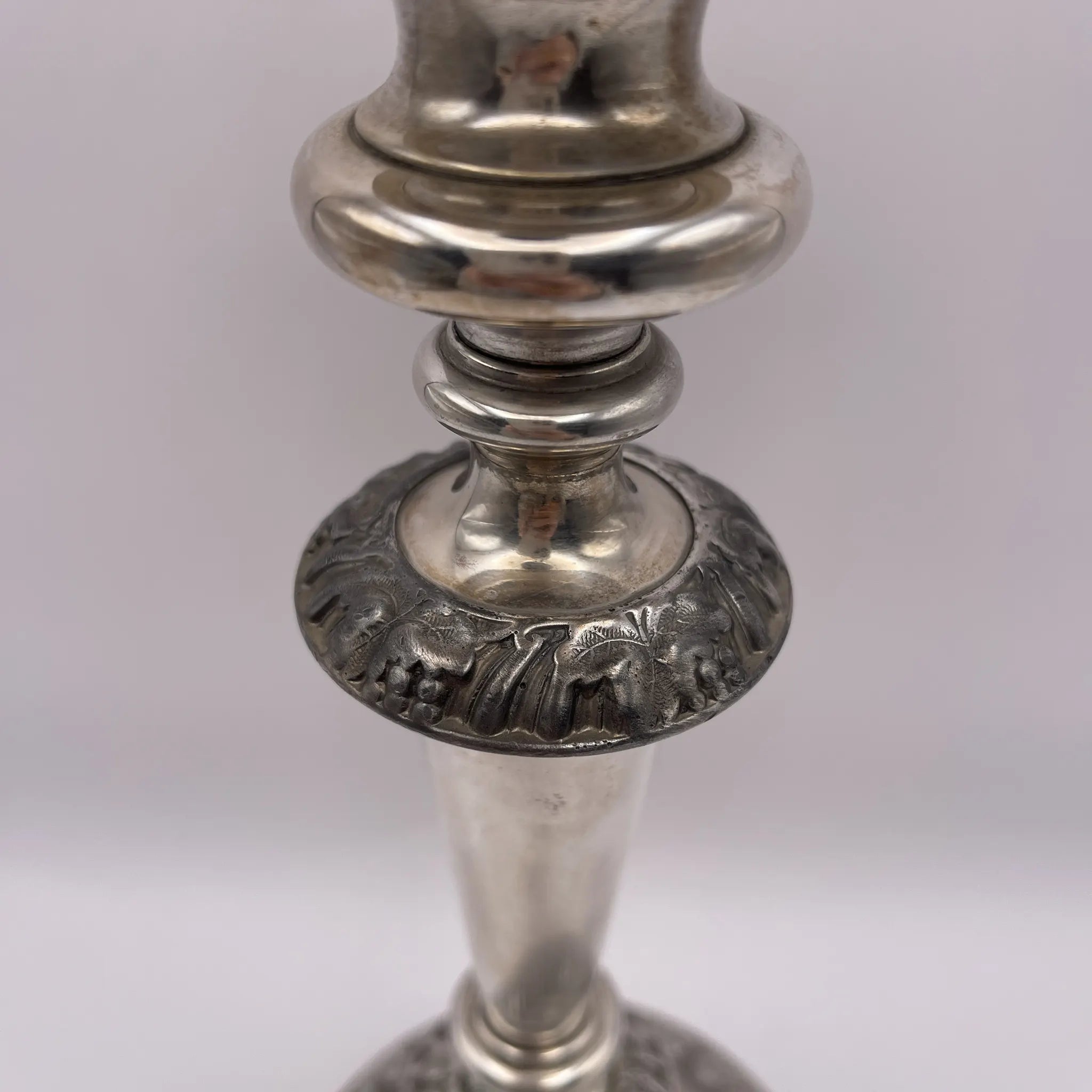 Vintage Candlestick / Silver Plated / England / Gudruning, Neoclassical