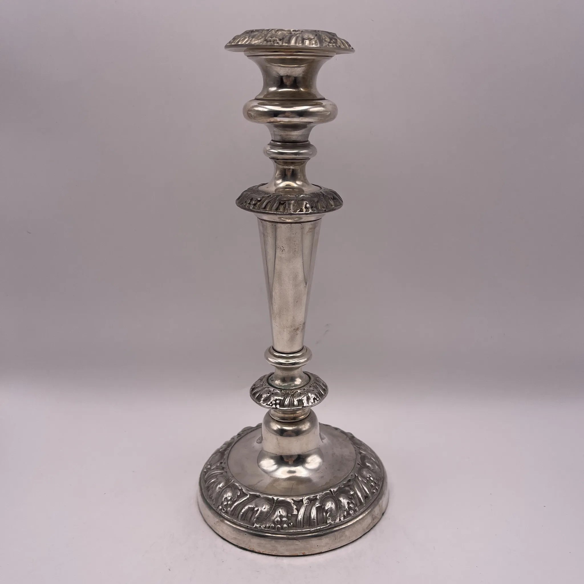 Vintage Candlestick / Silver Plated / England / Gudruning, Neoclassical