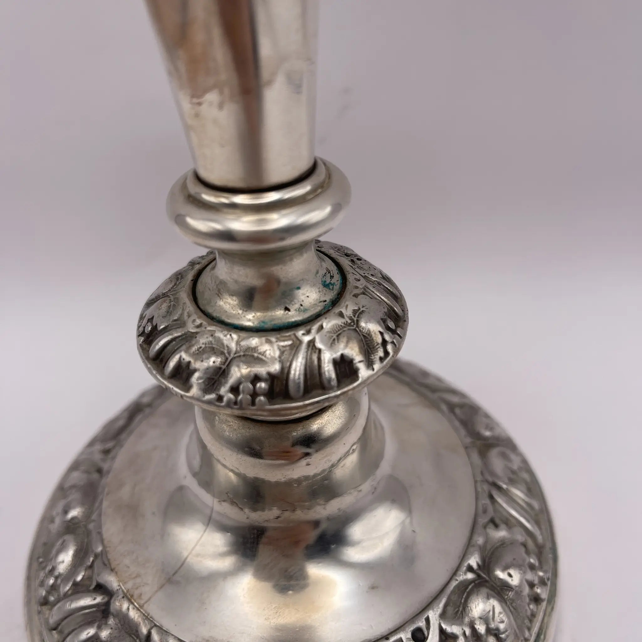 Vintage Candlestick / Silver Plated / England / Gudruning, Neoclassical