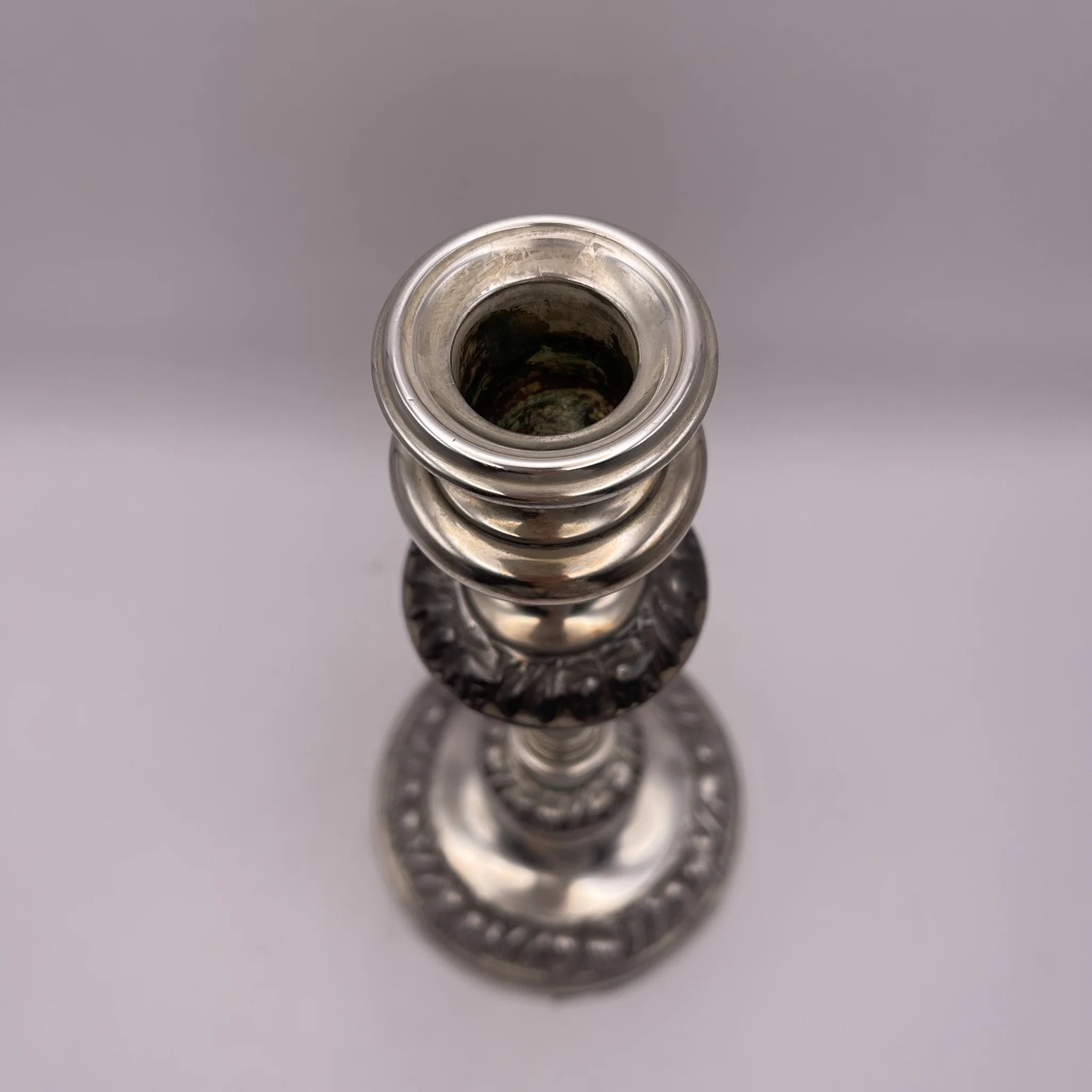 Vintage Candlestick / Silver Plated / England / Gudruning, Neoclassical