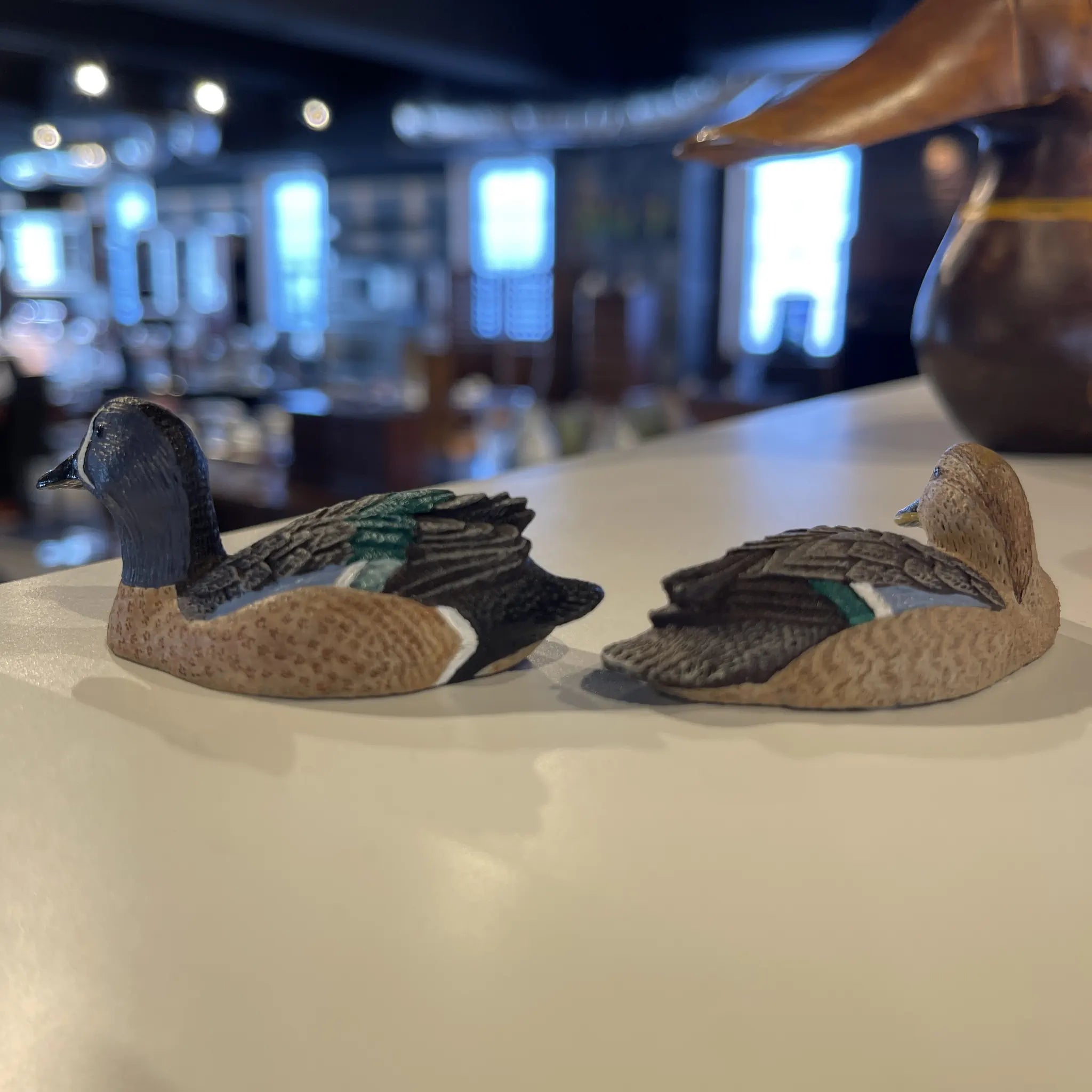 【リユース】 アヒルミニチュア / ハンドメイド / ブルー・ウィングド・ティール