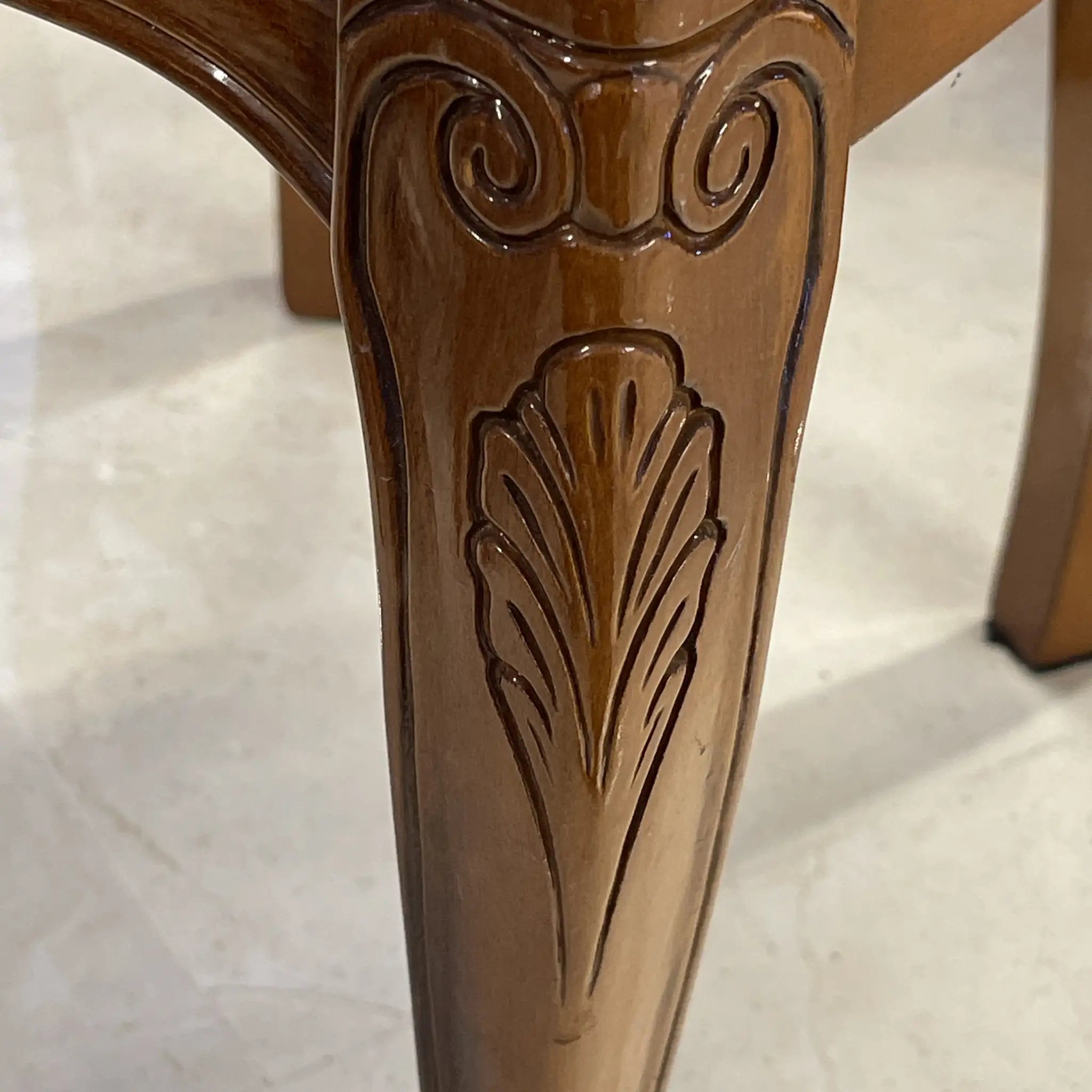 【リユース】 アンティーク調アームチェア / イタリア / 金華山織り