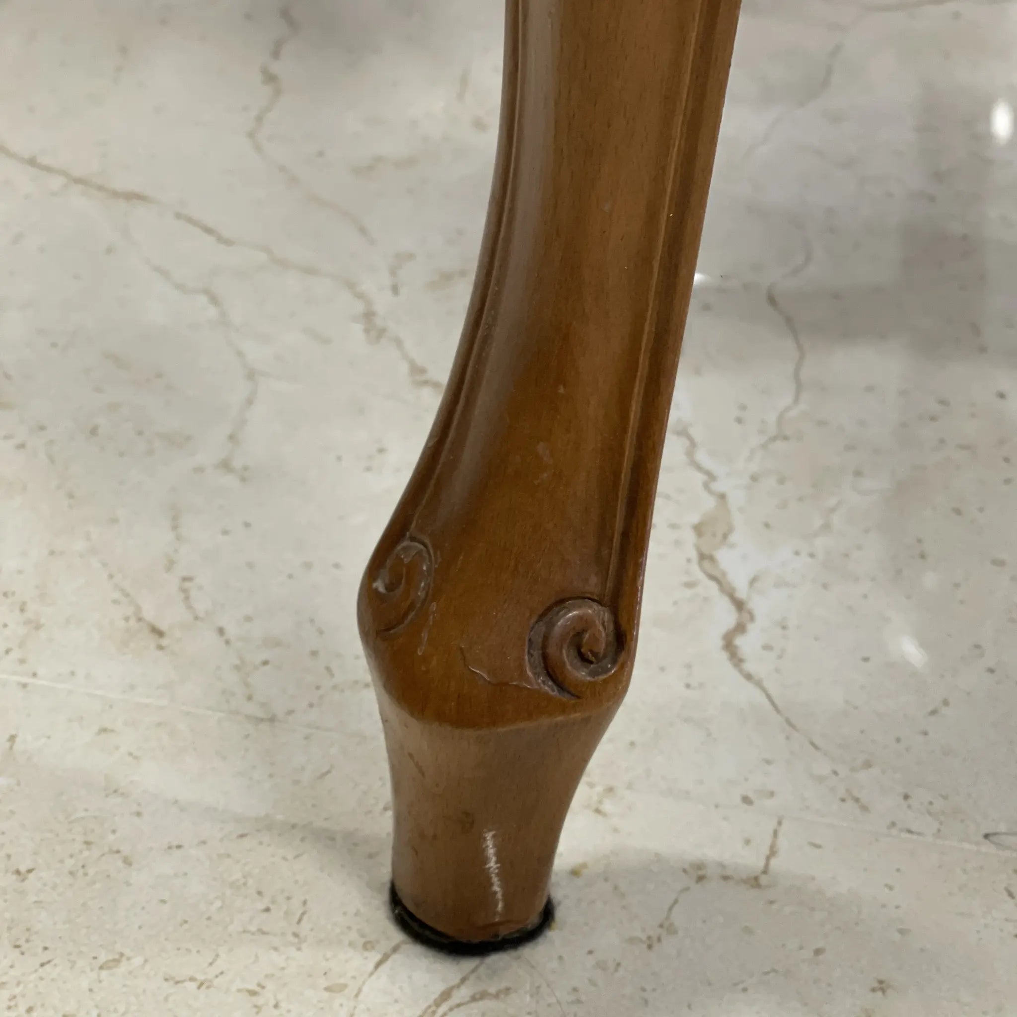 【リユース】 アンティーク調アームチェア / イタリア / 金華山織り