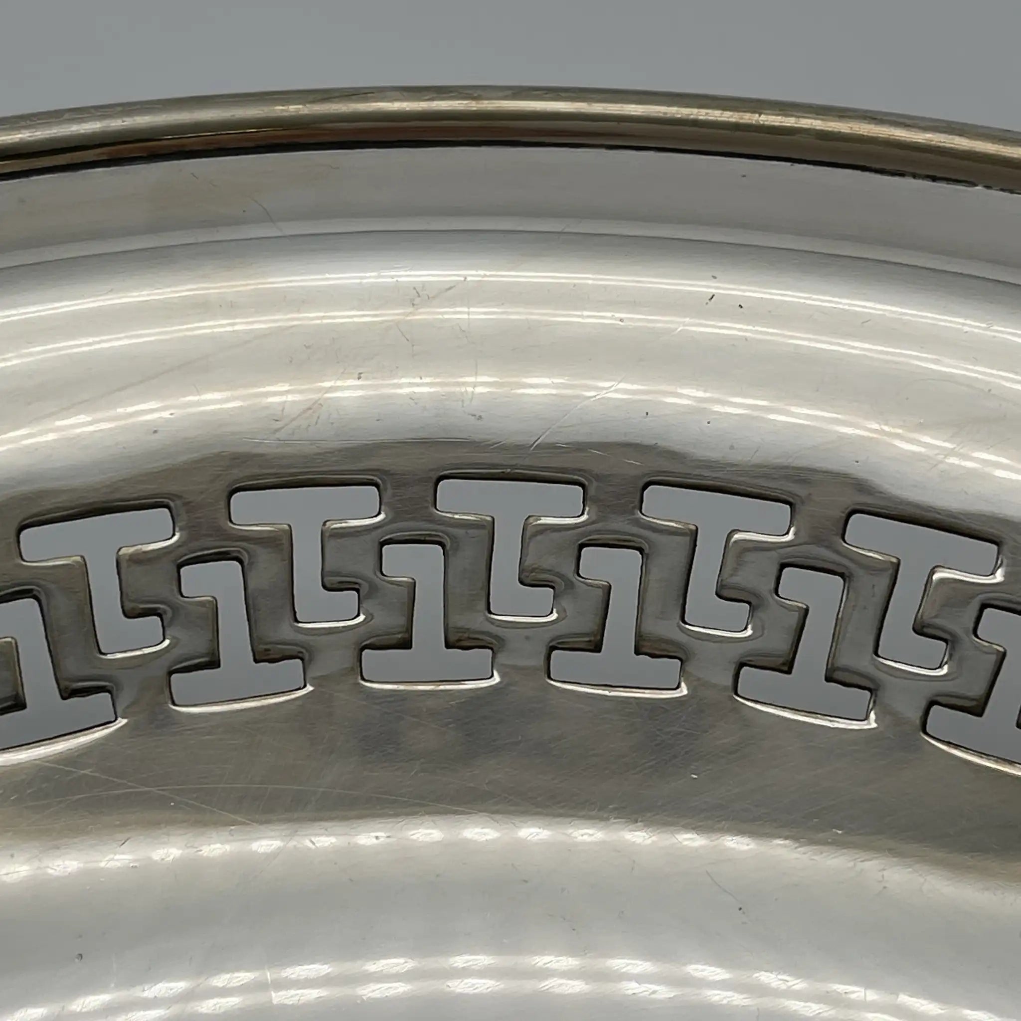 Vintage Compote / Estimated 1920s-1950s / Silver-plated / England / Openwork, Swing Handle, with Legs