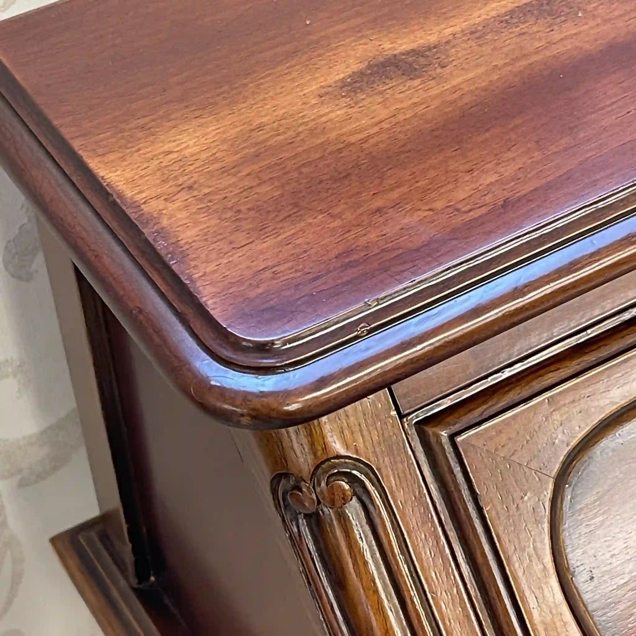 【アンティーク】 ライティングビューロー(セット) / 猫脚 天板・内部リペア済