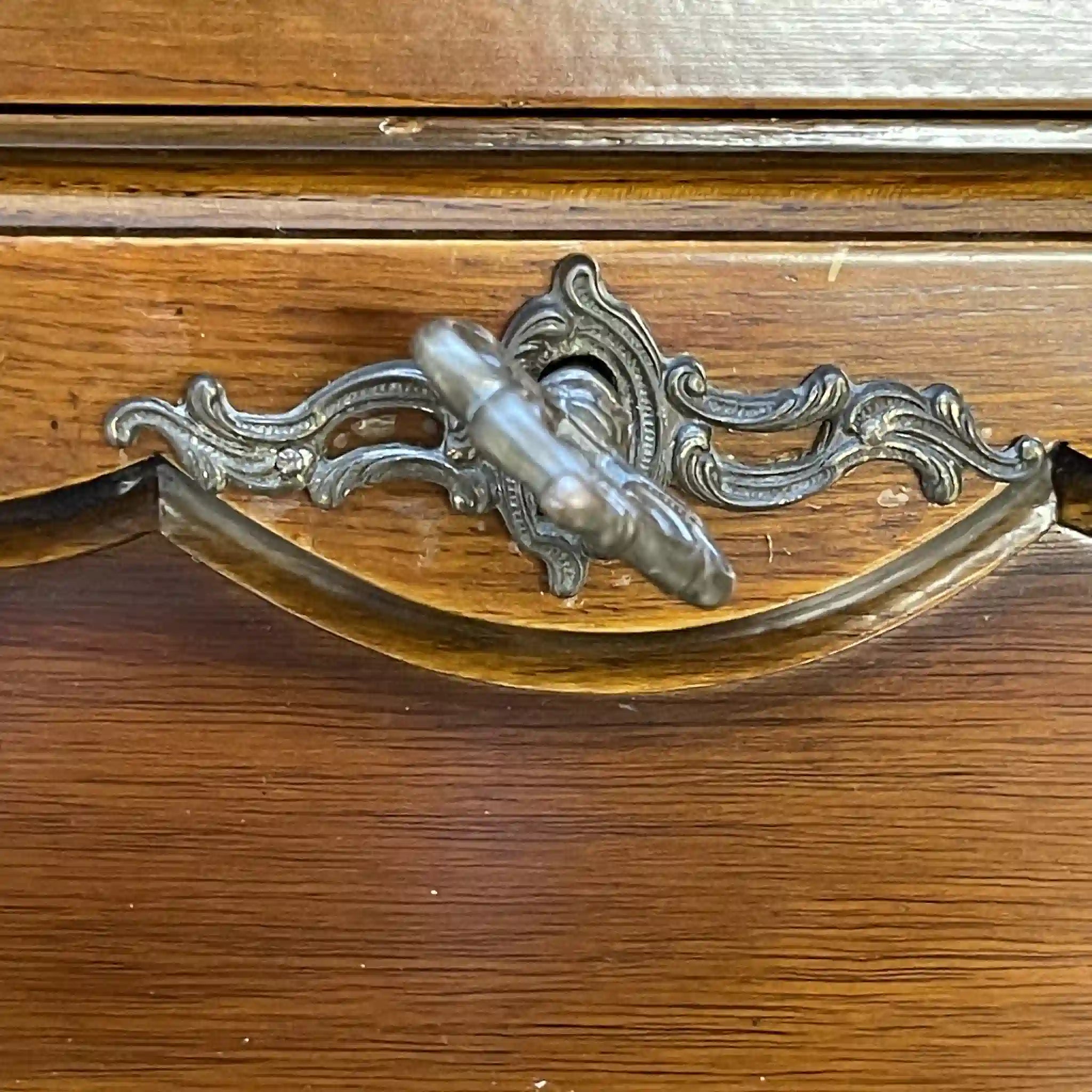 【アンティーク】 ライティングビューロー(セット) / 猫脚 天板・内部リペア済