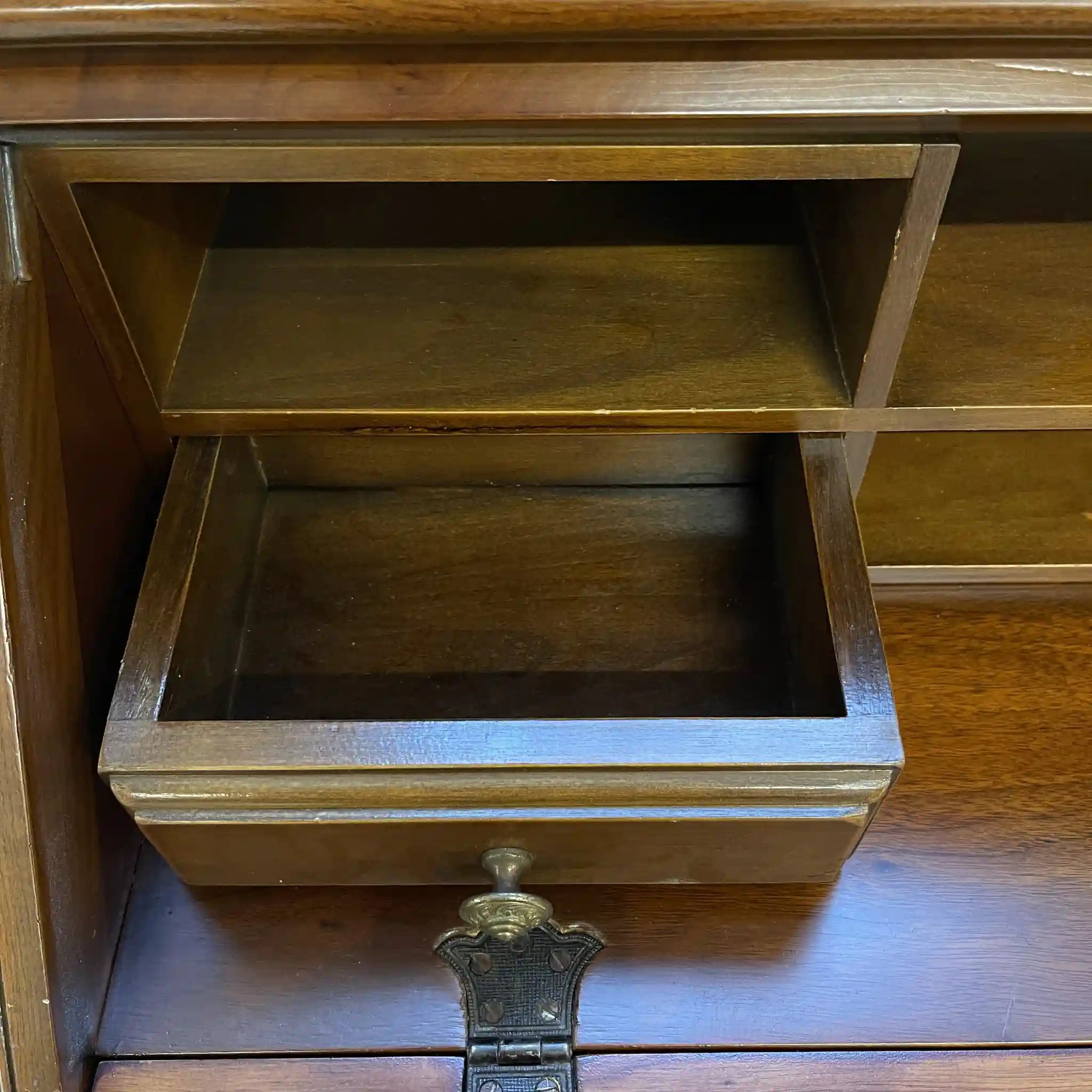 【アンティーク】 ライティングビューロー(セット) / 猫脚 天板・内部リペア済