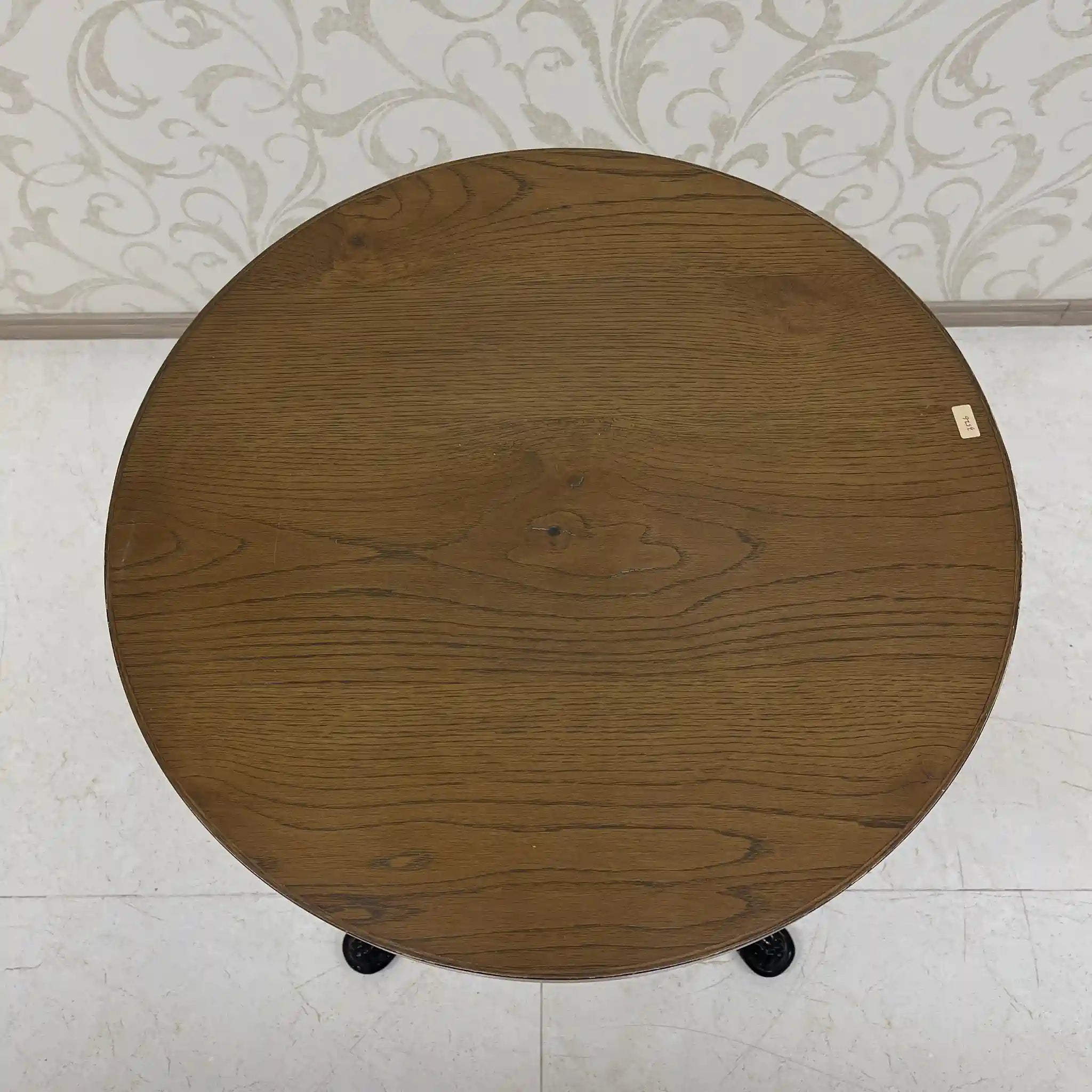 【リユース】 サイドテーブル / 鋳鉄,一本脚,ノックダウン