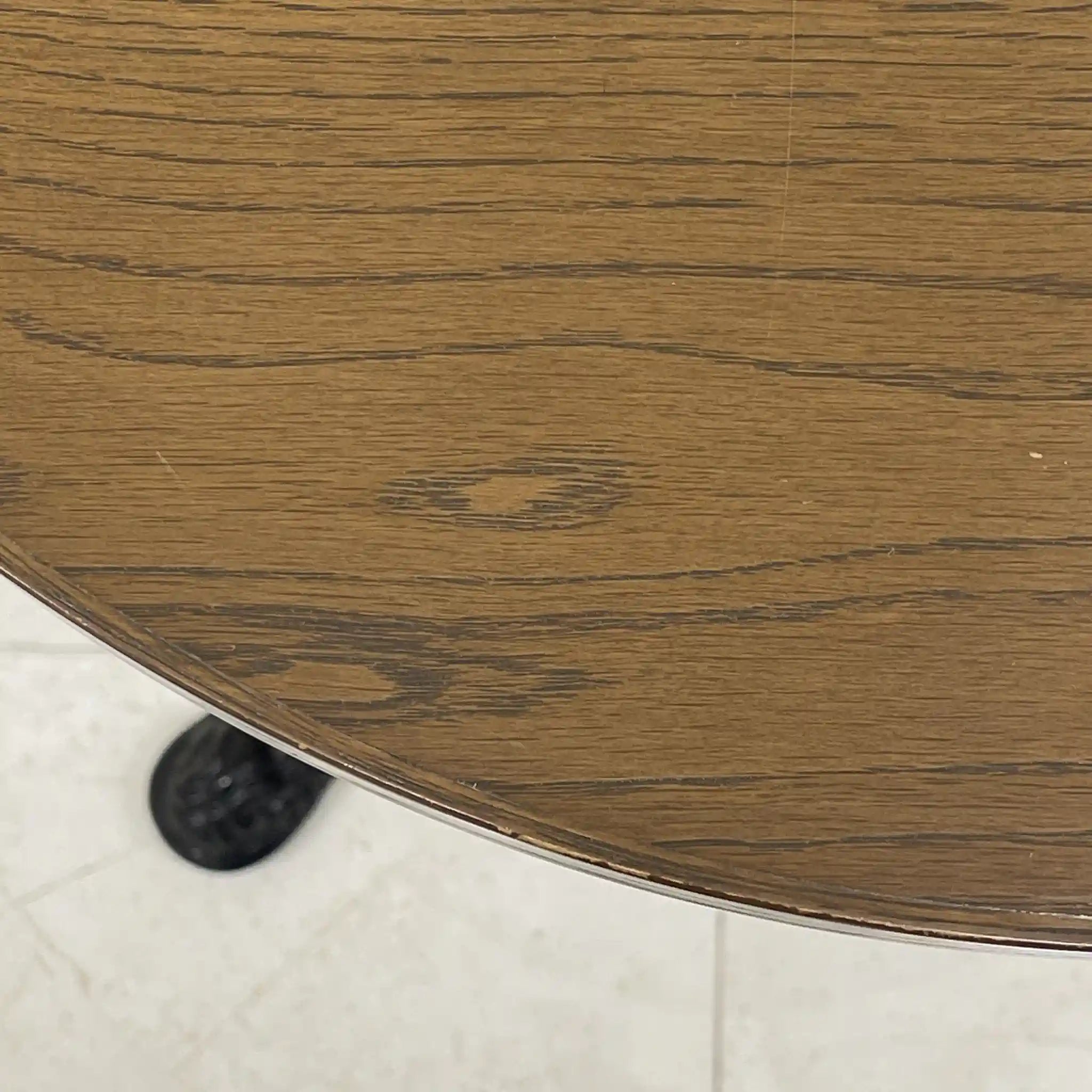 【リユース】 サイドテーブル / 鋳鉄,一本脚,ノックダウン