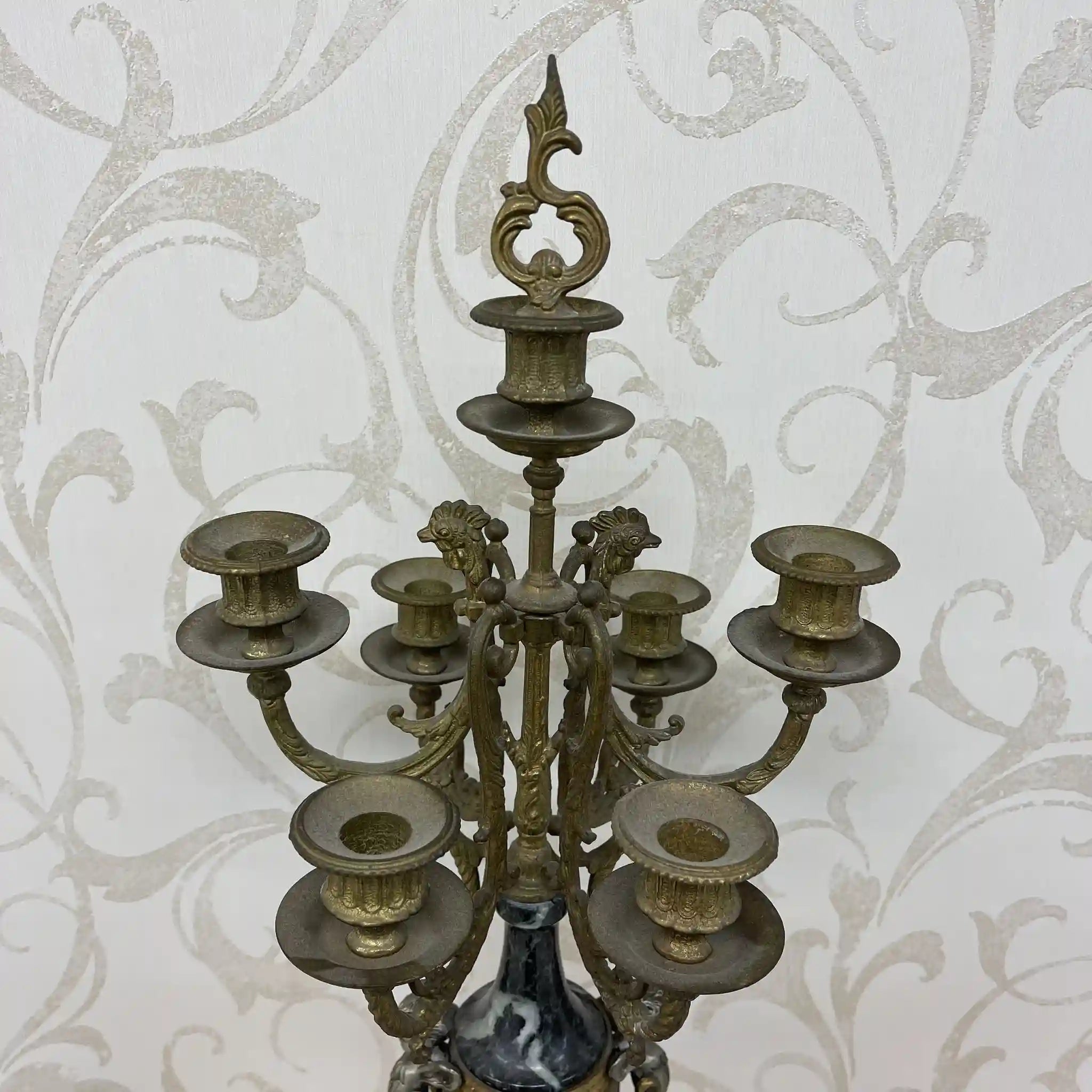 【リユース】 燭台 / Imperial / BREAVENTO,M7087-B77 / 真鍮 / バロック様式,ライオンフィート,バイカラーフィニッシュ