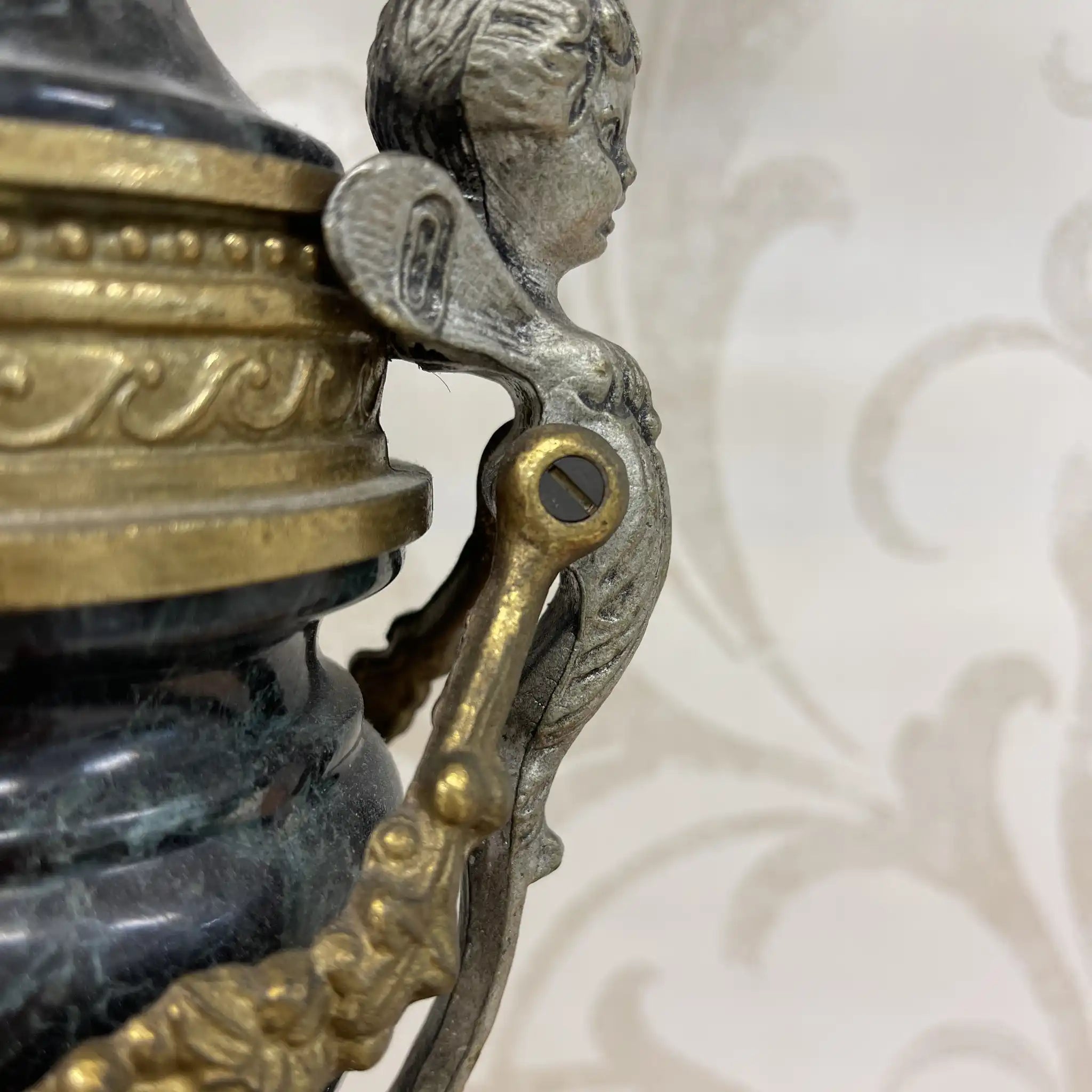 【リユース】 燭台 / Imperial / BREAVENTO,M7087-B77 / 真鍮 / バロック様式,ライオンフィート,バイカラーフィニッシュ