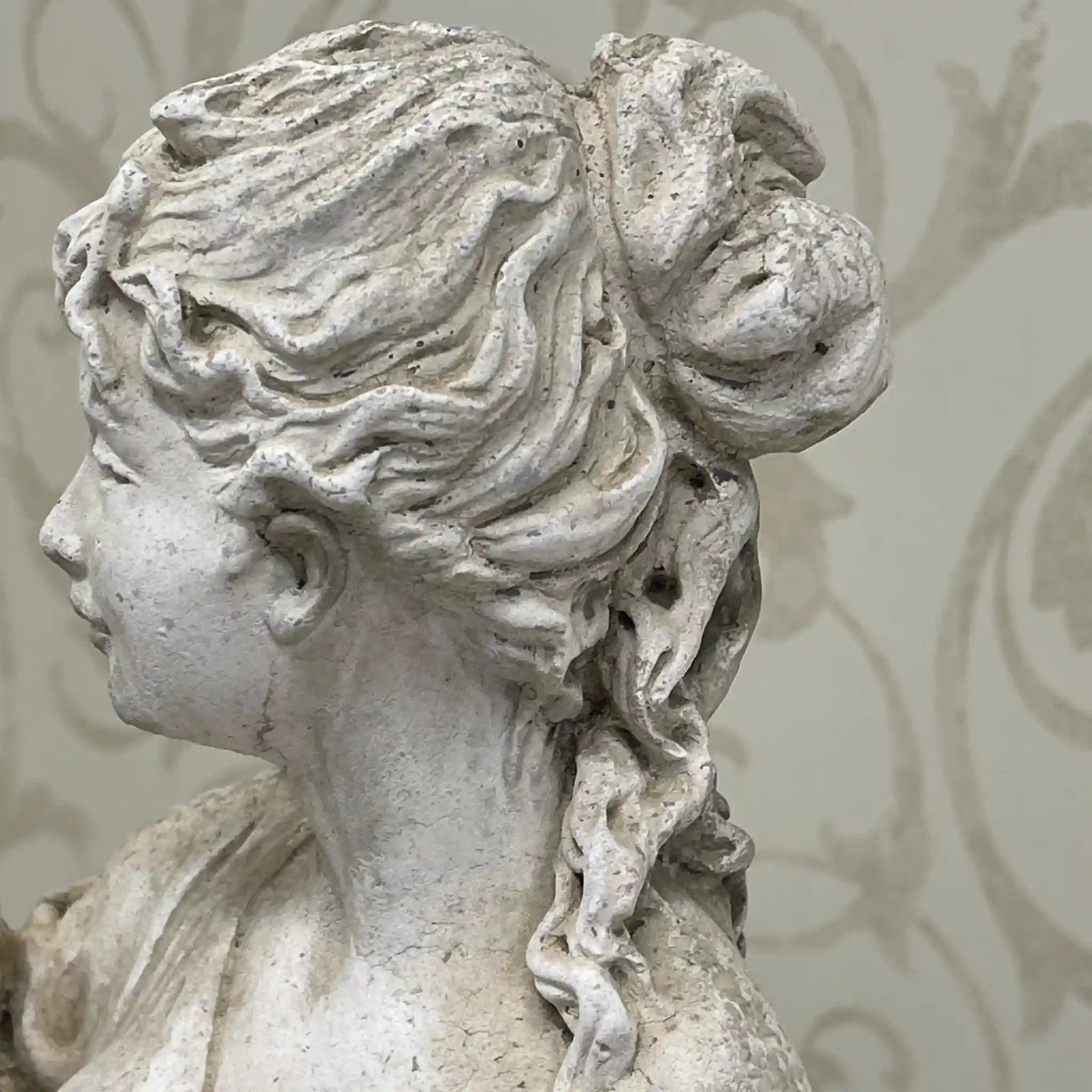 【ビンテージ】 クラシック・ガーデン・スタチュー(西洋石像) / イタリア / レコンスティテュートストーン,古典主義造形,全周彫刻