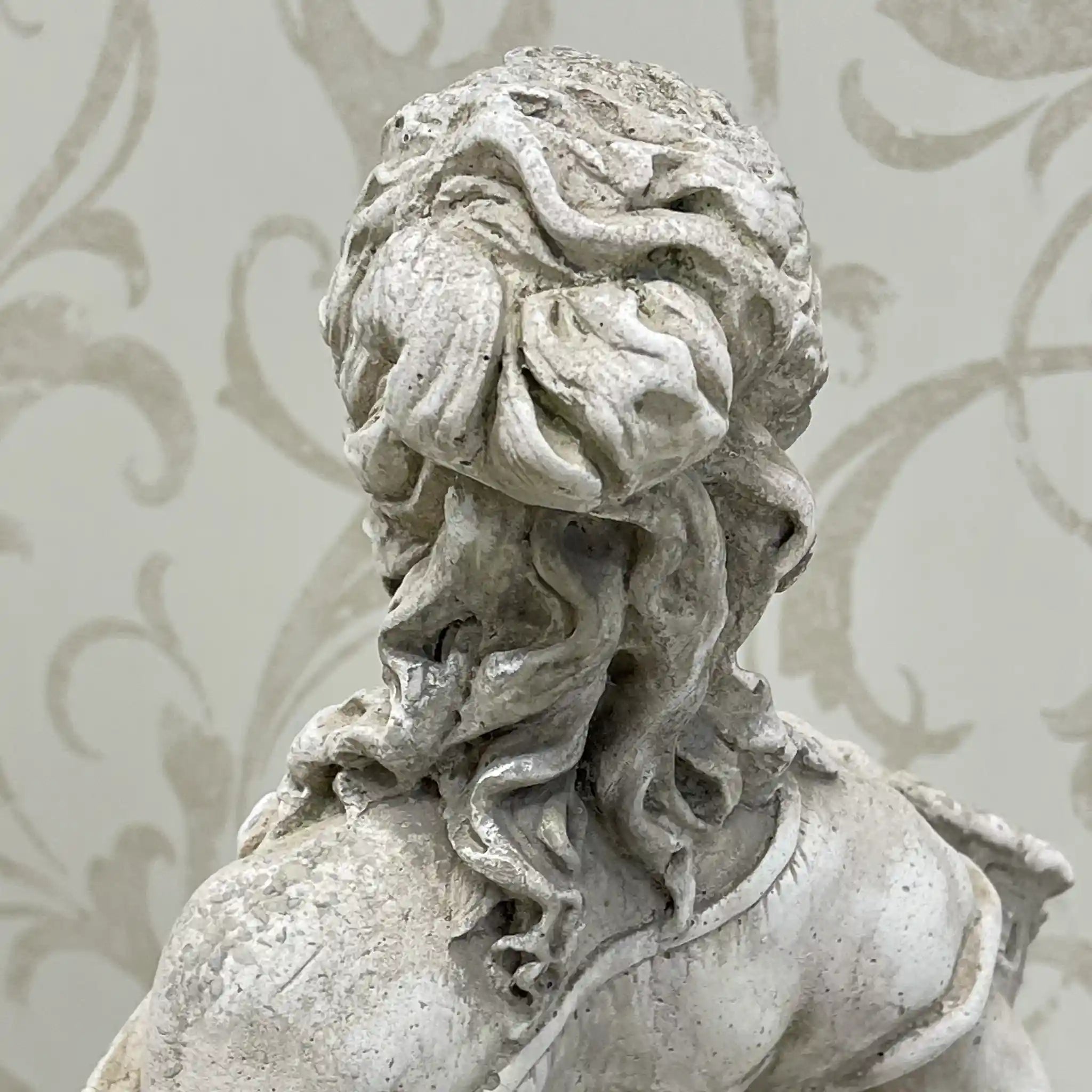 【ビンテージ】 クラシック・ガーデン・スタチュー(西洋石像) / イタリア / レコンスティテュートストーン,古典主義造形,全周彫刻