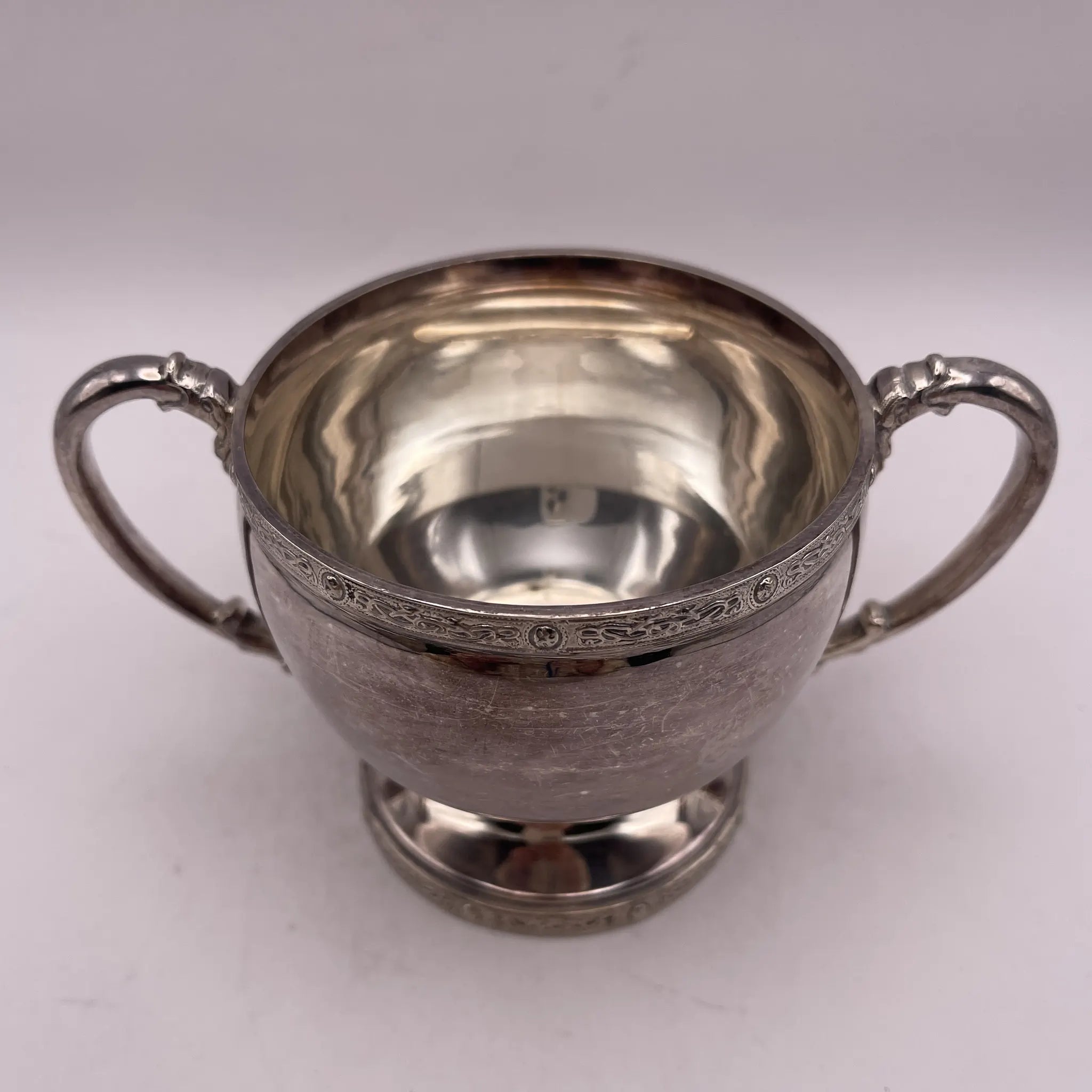 【アンティーク】 スープチューリン / シルバープレート(銀メッキ) / イギリス / スクロールハンドル,フローラル・エングレービング