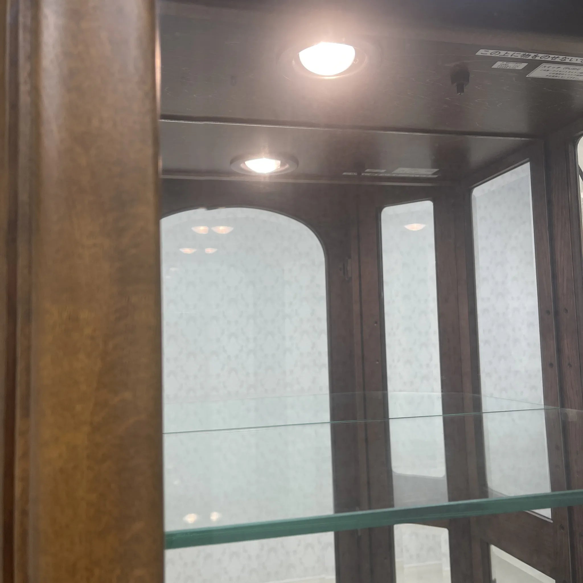 【再利用】玻璃展柜/加利木/ HS2330MW /天然木材/日本/成型装饰