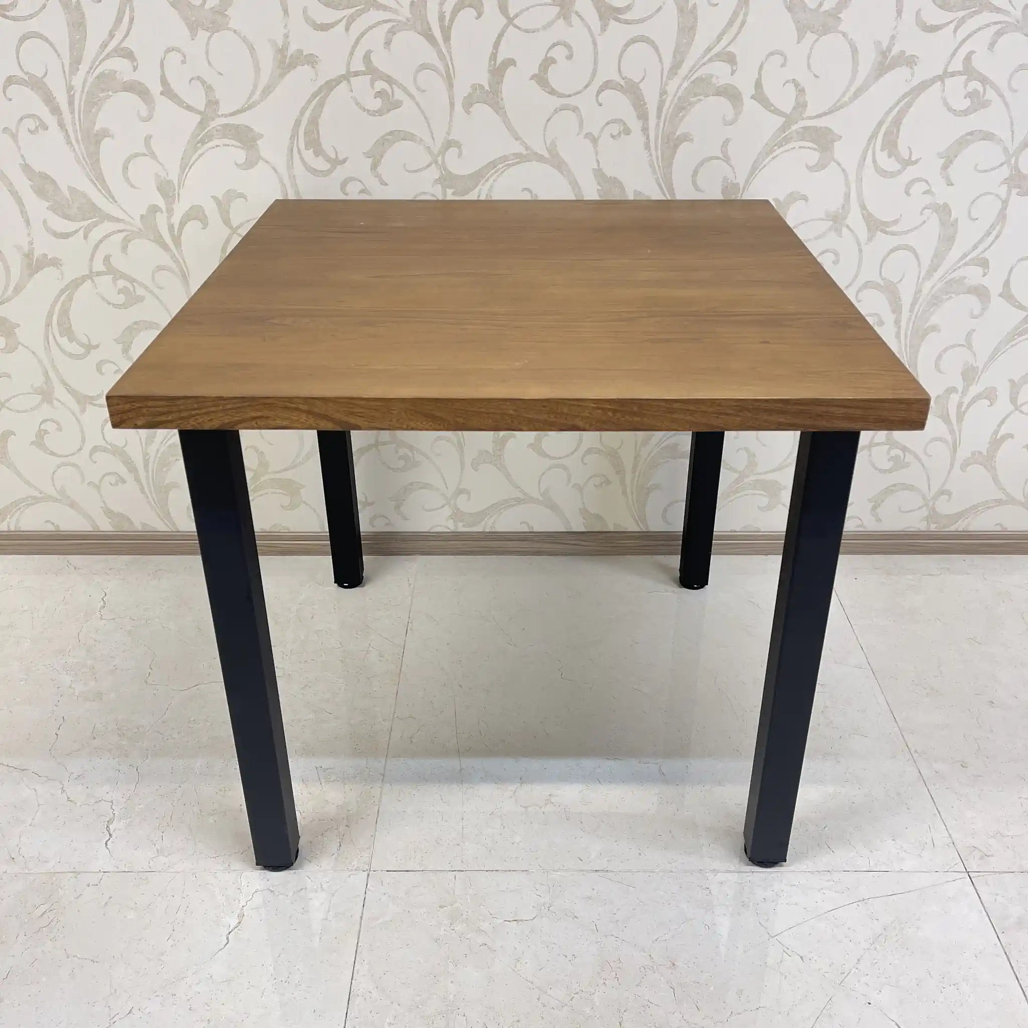 【リユース】 ヴィンテージ風ダイニングセット / 家具の大丸 / Sady 800 Table / Chain Chair / 2000年代 / アイアン楡材(ニレ) / インダストリアルデザイン