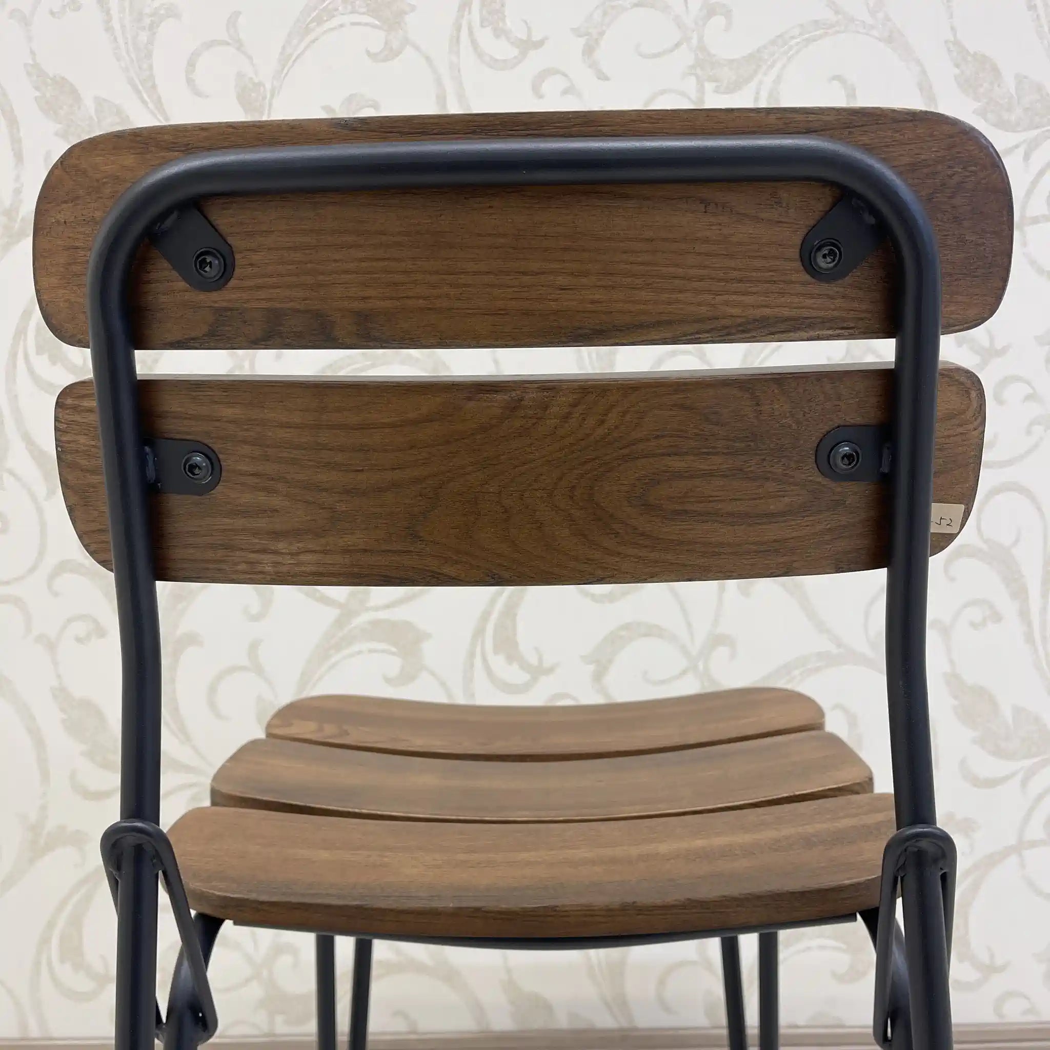 【リユース】 ヴィンテージ風ダイニングセット / 家具の大丸 / Sady 800 Table / Chain Chair / 2000年代 / アイアン楡材(ニレ) / インダストリアルデザイン