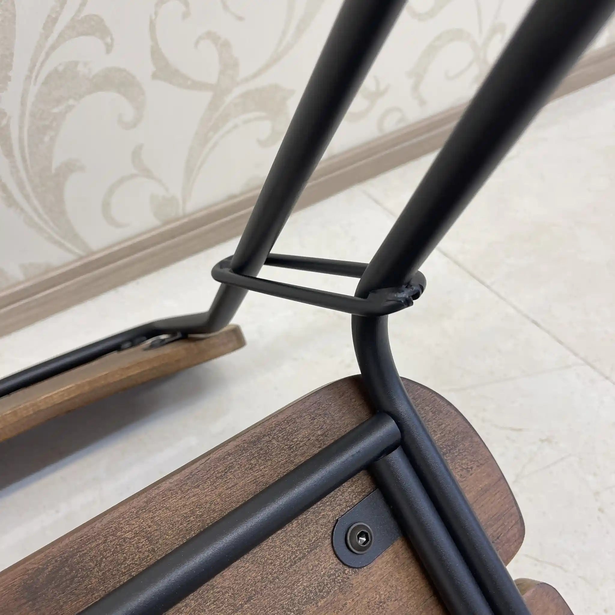 【リユース】 ヴィンテージ風ダイニングセット / 家具の大丸 / Sady 800 Table / Chain Chair / 2000年代 / アイアン楡材(ニレ) / インダストリアルデザイン