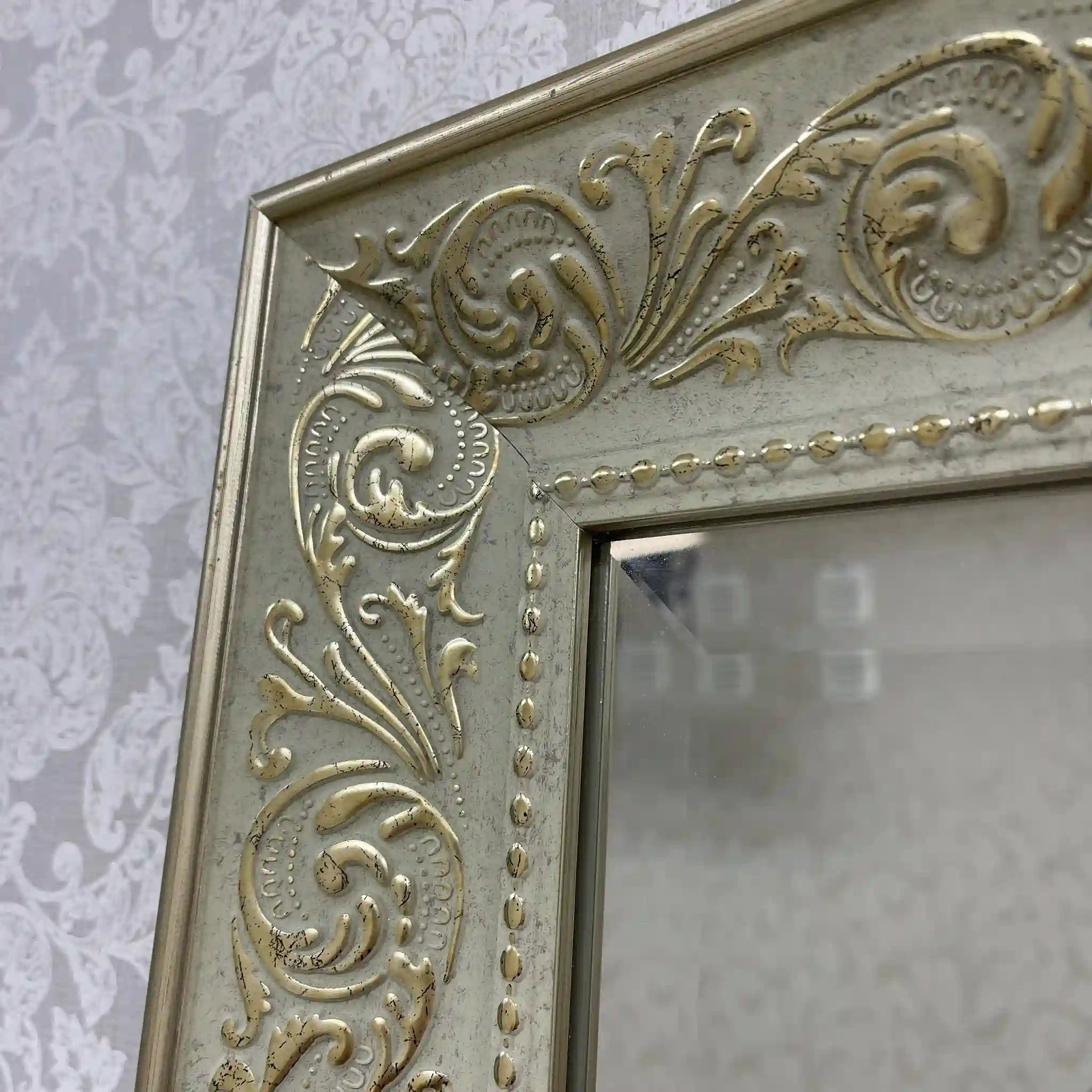 【リユース】 アンティーク調ミラー