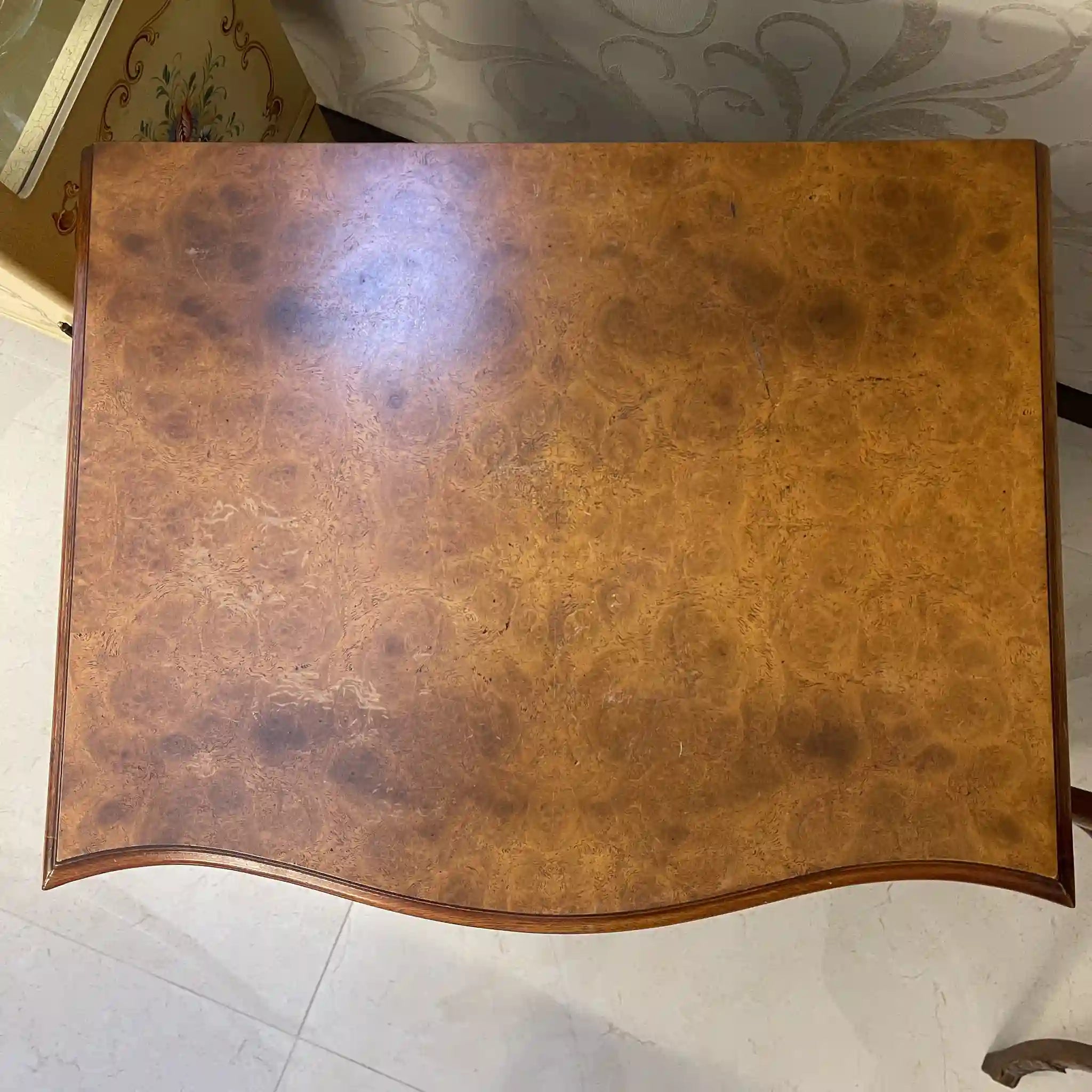 Vintage Mini Chest / Bevan Funnell Ltd / Late 20th Century (Estimated) / Walnut / UK / Serpentine Front