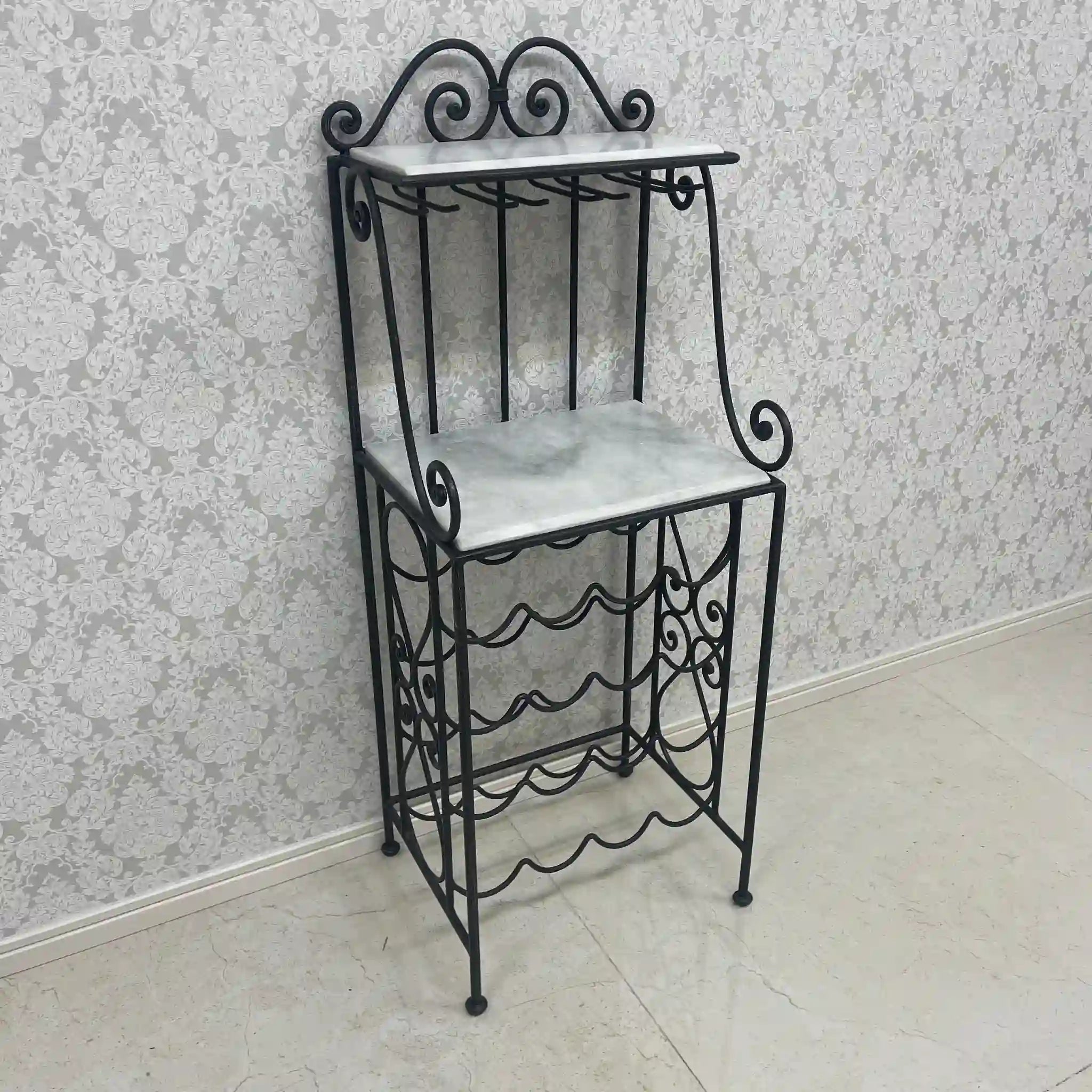 【リユース】 ワインラック / アイアン大理石