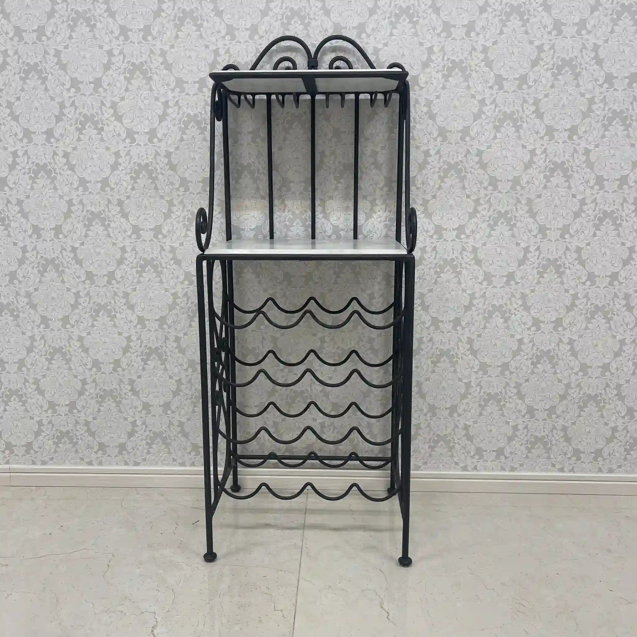 【リユース】 ワインラック / アイアン大理石