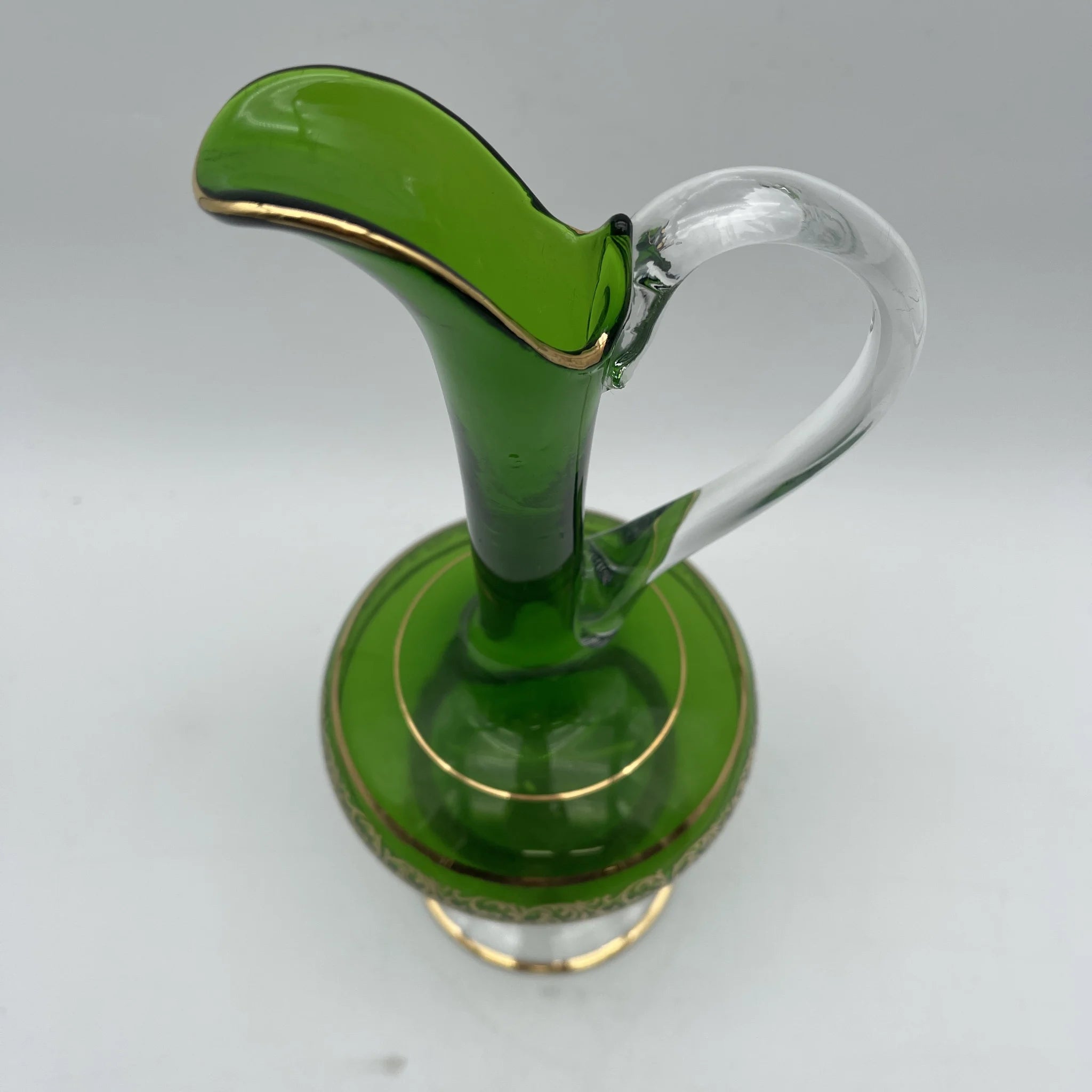 【复古】水瓶(花瓶)/威尼斯玻璃/ 1960-1980年代(推测)/玻璃/意大利/唐草纹