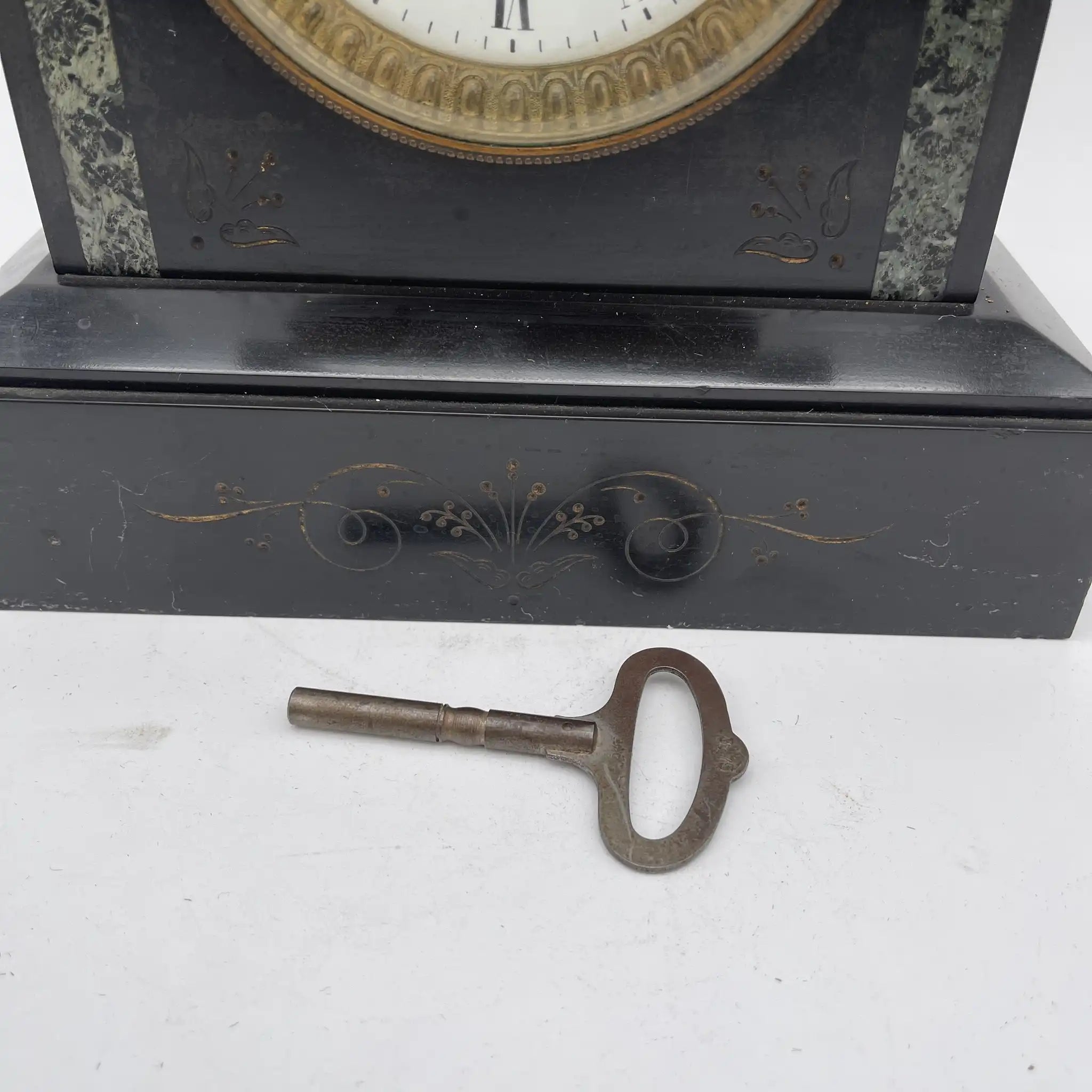 【ビンテージ】 マントルクロック / J.W. Benson, London / 大理石 / イギリス