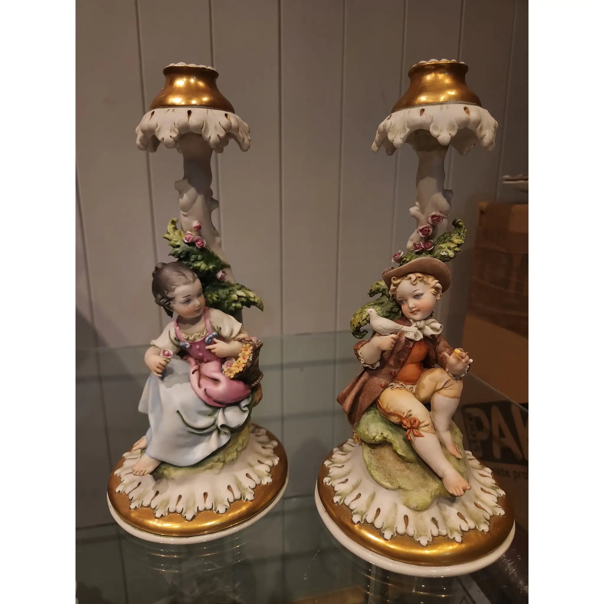 【アンティーク】 ろうそく立て / ロココ様式 / 1950年代〜1970年代頃 / イタリア