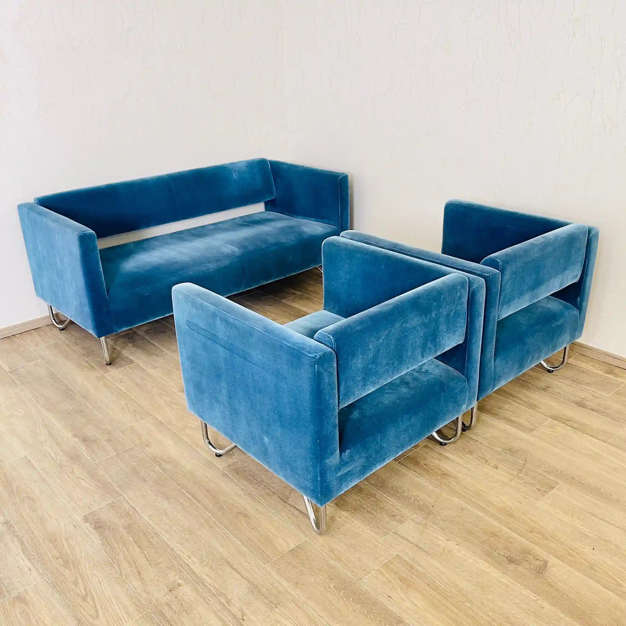 【リユース】 ソファセット / CRES(クレス） / CRUX(クルクス) / ファブリック金属製 / 日本