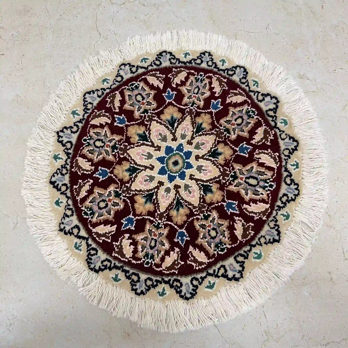Made in Nain / Gabbeh 40cm×40cm / Wool / Iran / Hand-woven / Plant