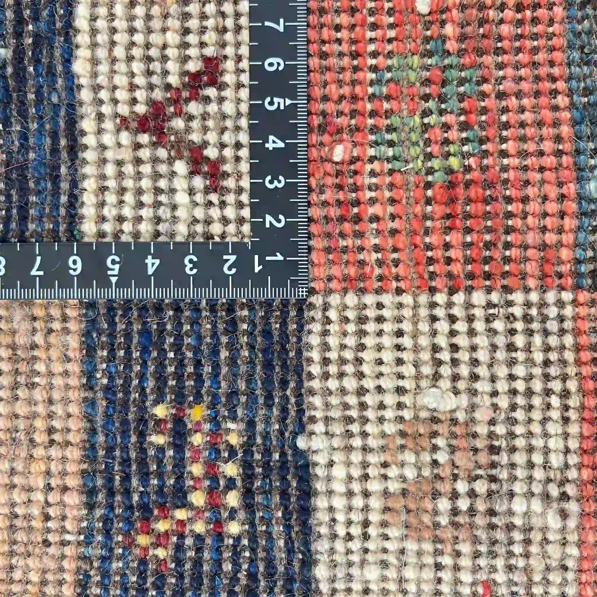 【絨毯/ラグ/ペルシャ絨毯】 ギャッベ 59×45 シラーズ産 ウール 手織り　草木染め / ウール  草木染め