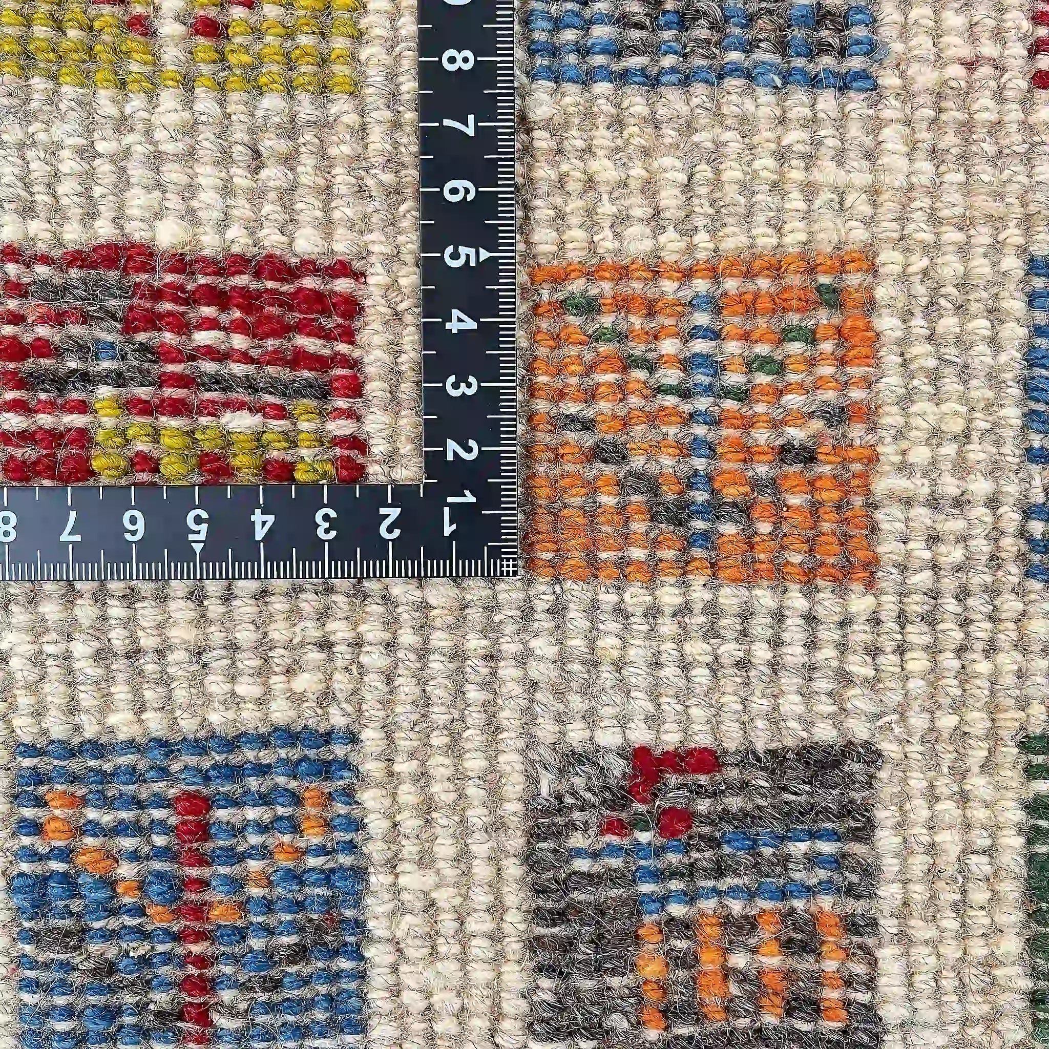 【絨毯/ラグ/ペルシャ絨毯】 ギャッベ 56×44 / ギャッベ / ウール / イラン / 手織り / 草木染め