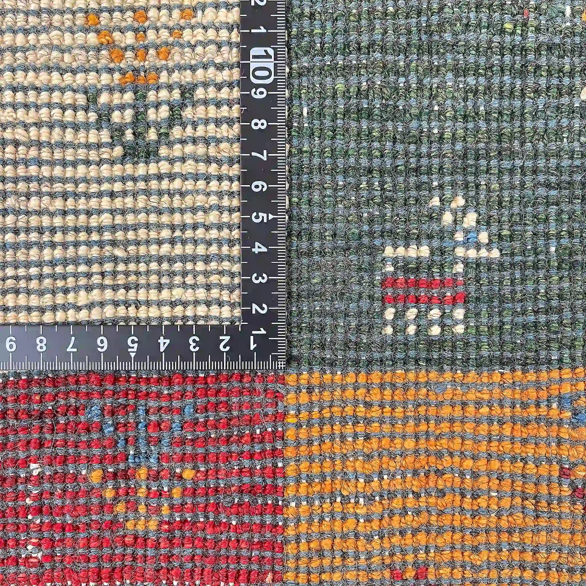 【絨毯/ラグ/ペルシャ絨毯】 ギャッベ 55×45 シラーズ産 ウール 手織り　草木染め　