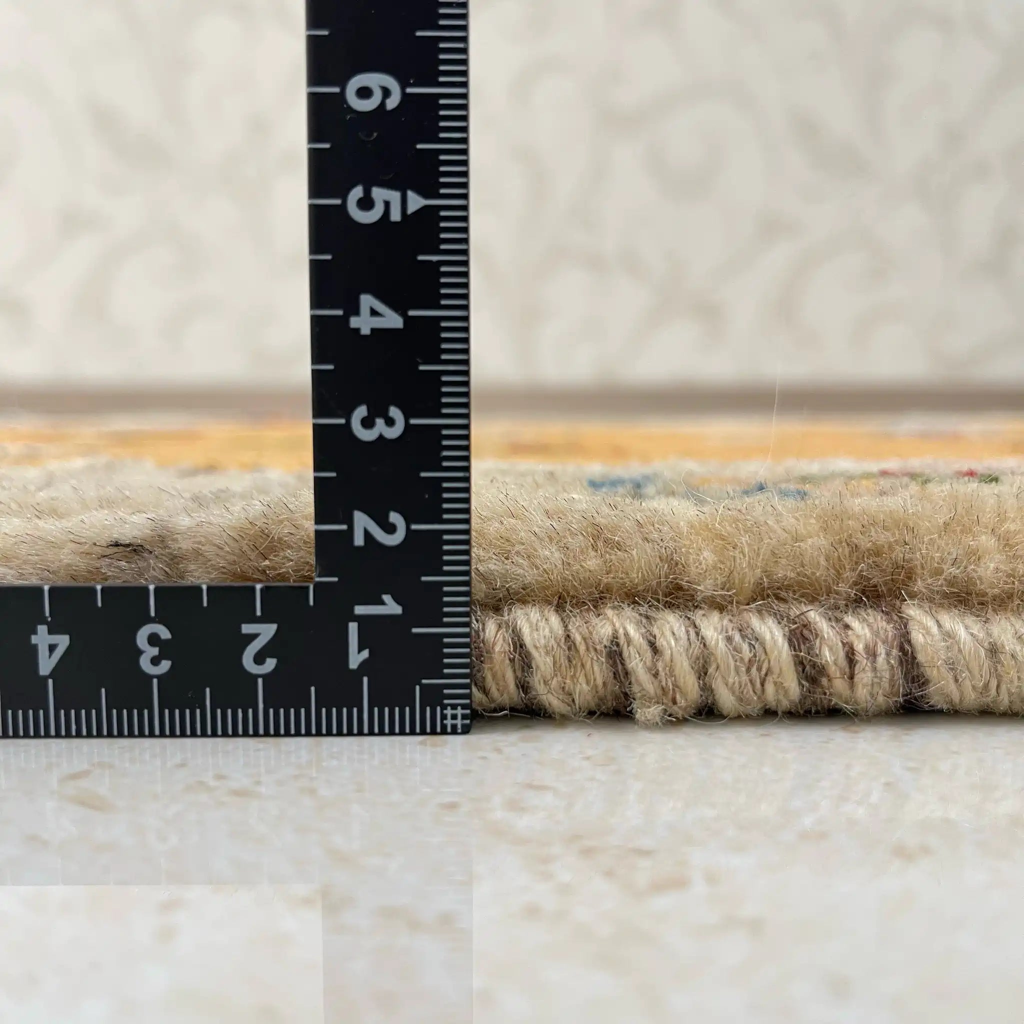 【絨毯/ラグ/ペルシャ絨毯】 ギャッベ 62×44 シラーズ産 ウール 手織り　草木染め　