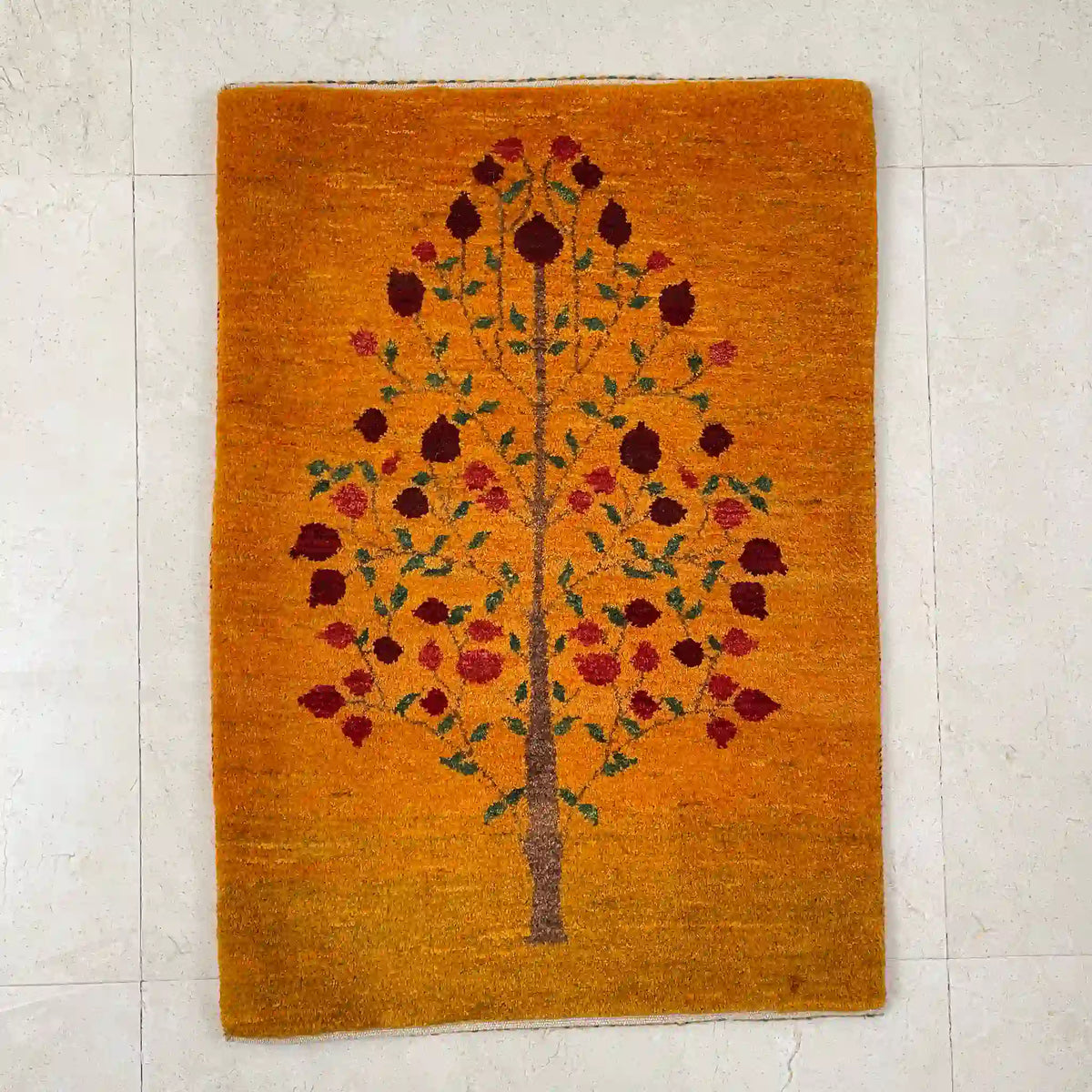 絨毯/ラグ/ペルシャ絨毯】 ギャッベ 94cm×66cm / ギャッベ / ウール
