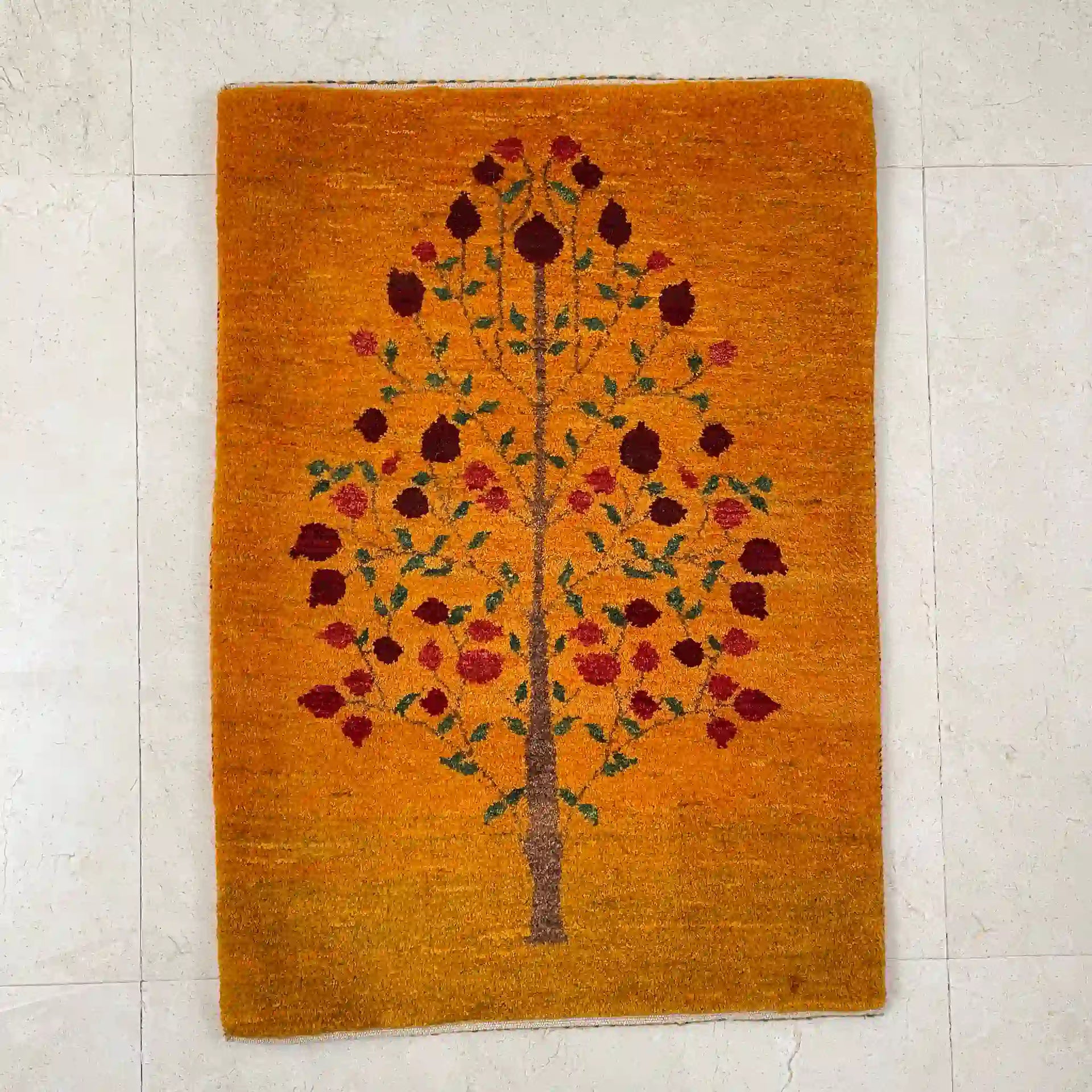 絨毯/ラグ/ペルシャ絨毯】 ギャッベ 94cm×66cm / ギャッベ / ウール