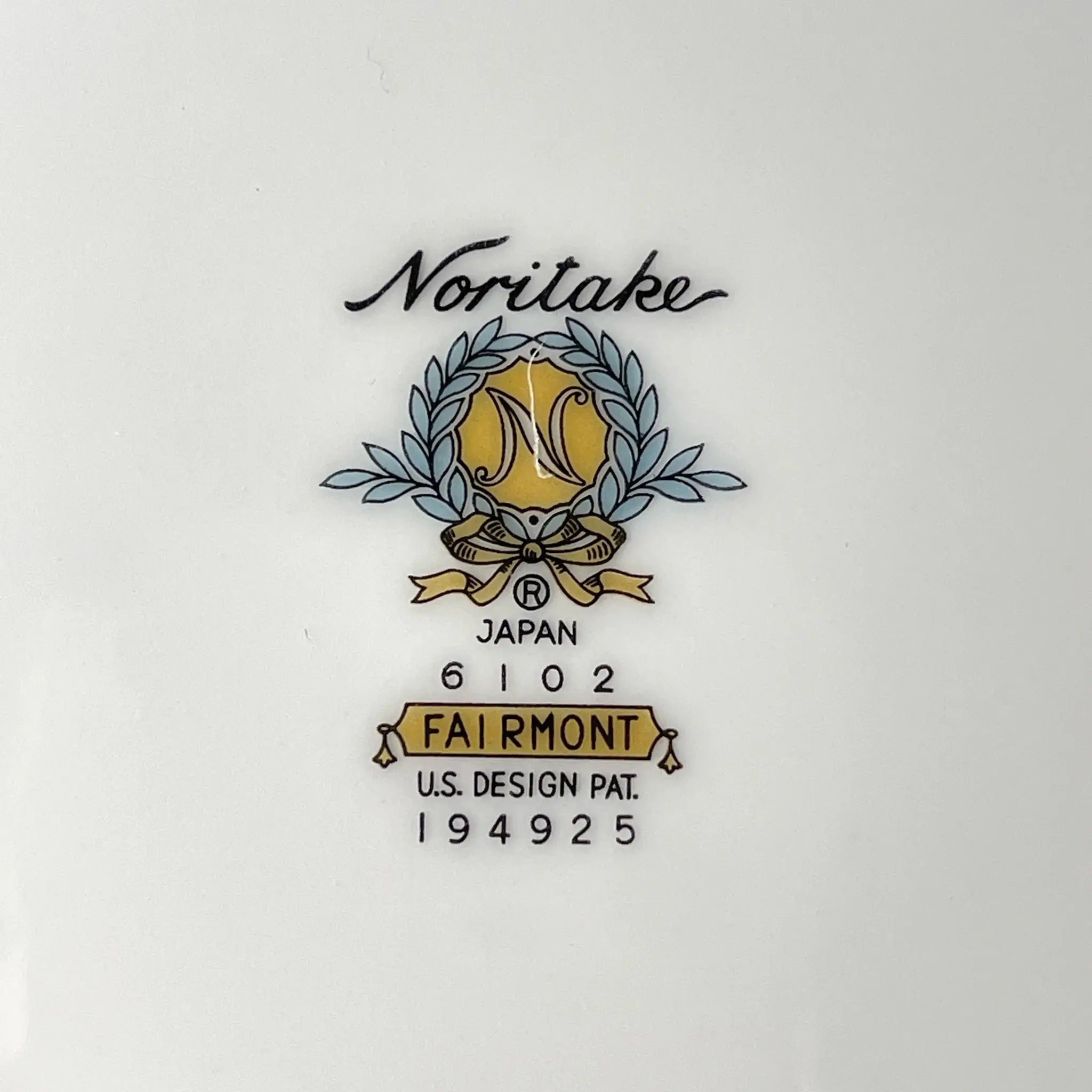 【リユース】 プレート(皿) / Noritake(ノリタケ) / Fairmont / 日本 / オールドノリタケ 未使用