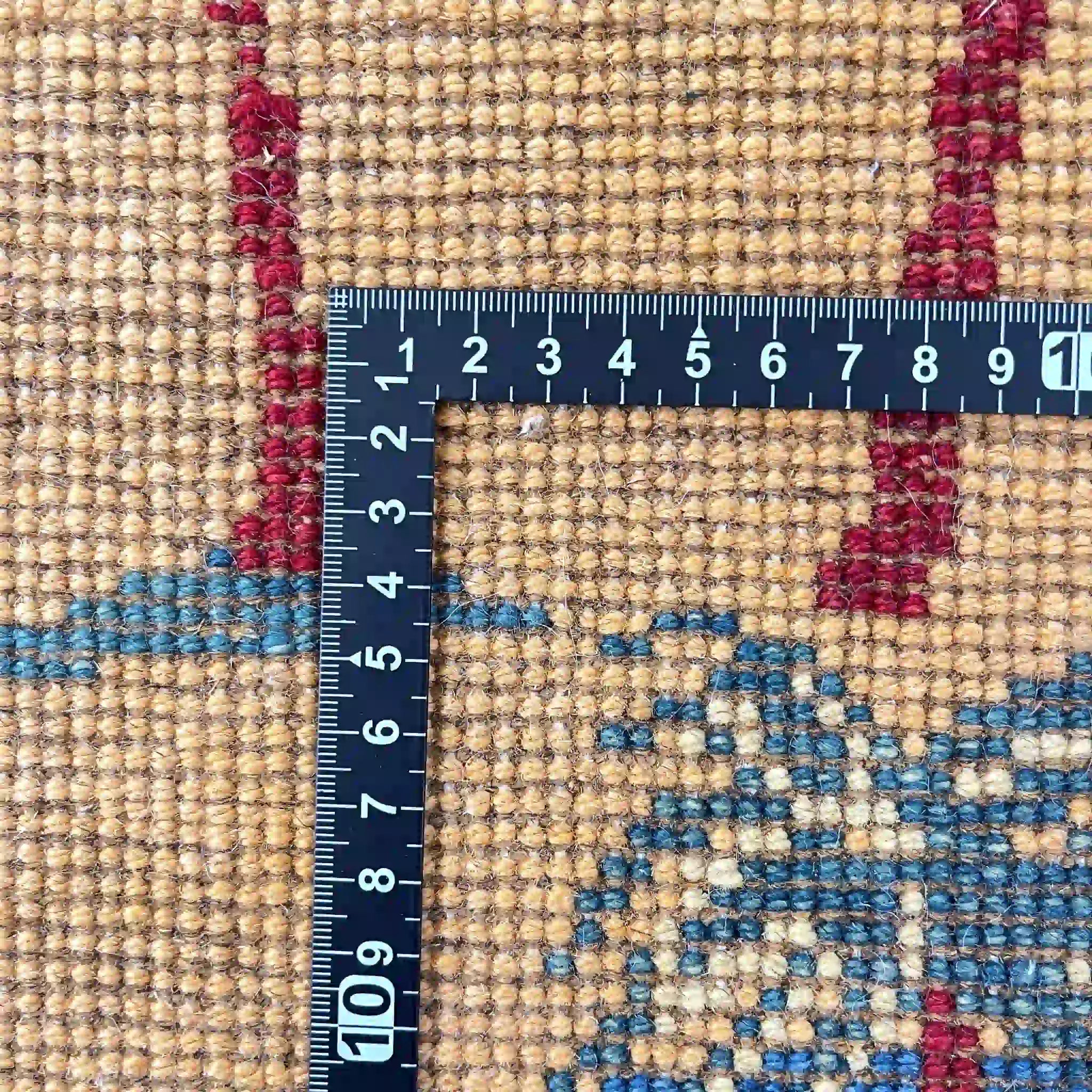 【絨毯/ラグ/ペルシャ絨毯】 ギャッベ 75×50 シラーズ産  手織り/草木染め