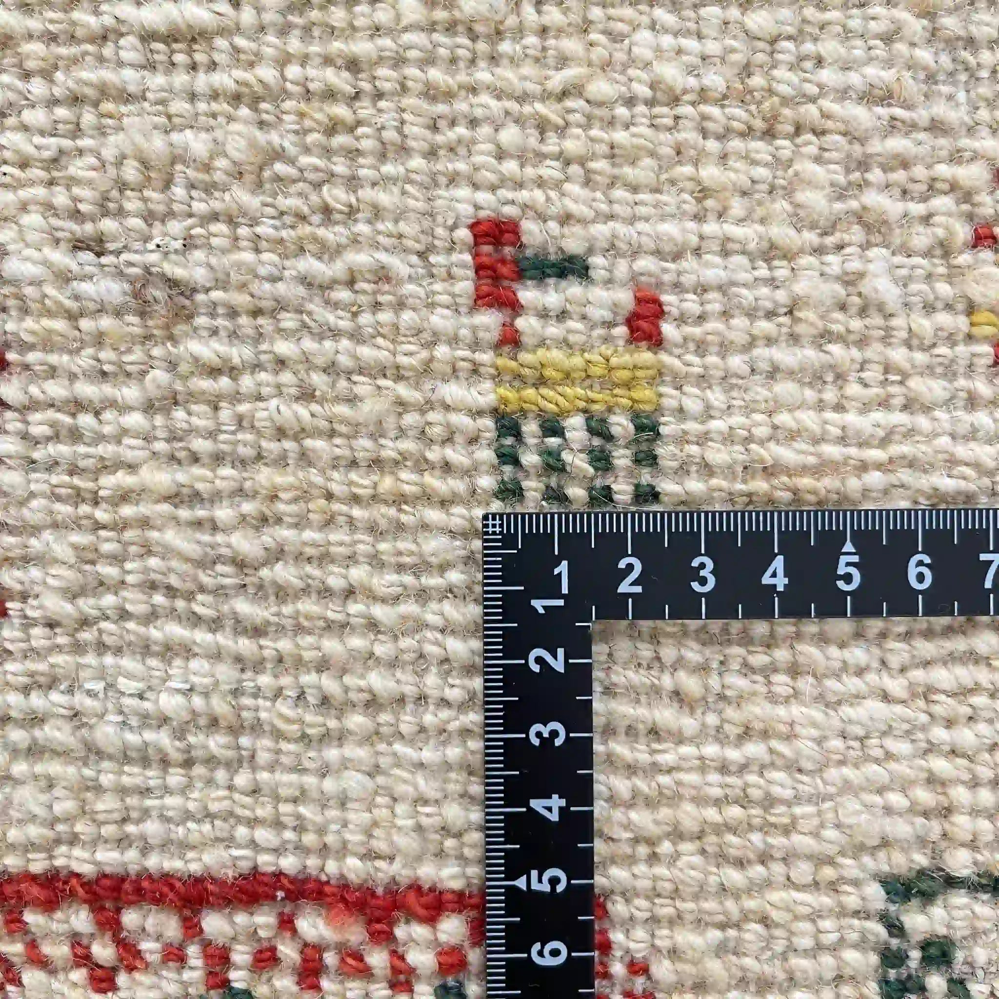 【絨毯/ラグ/ペルシャ絨毯】 ギャッベ 198×78 シラーズ産 ウール 手織り　草木染め　