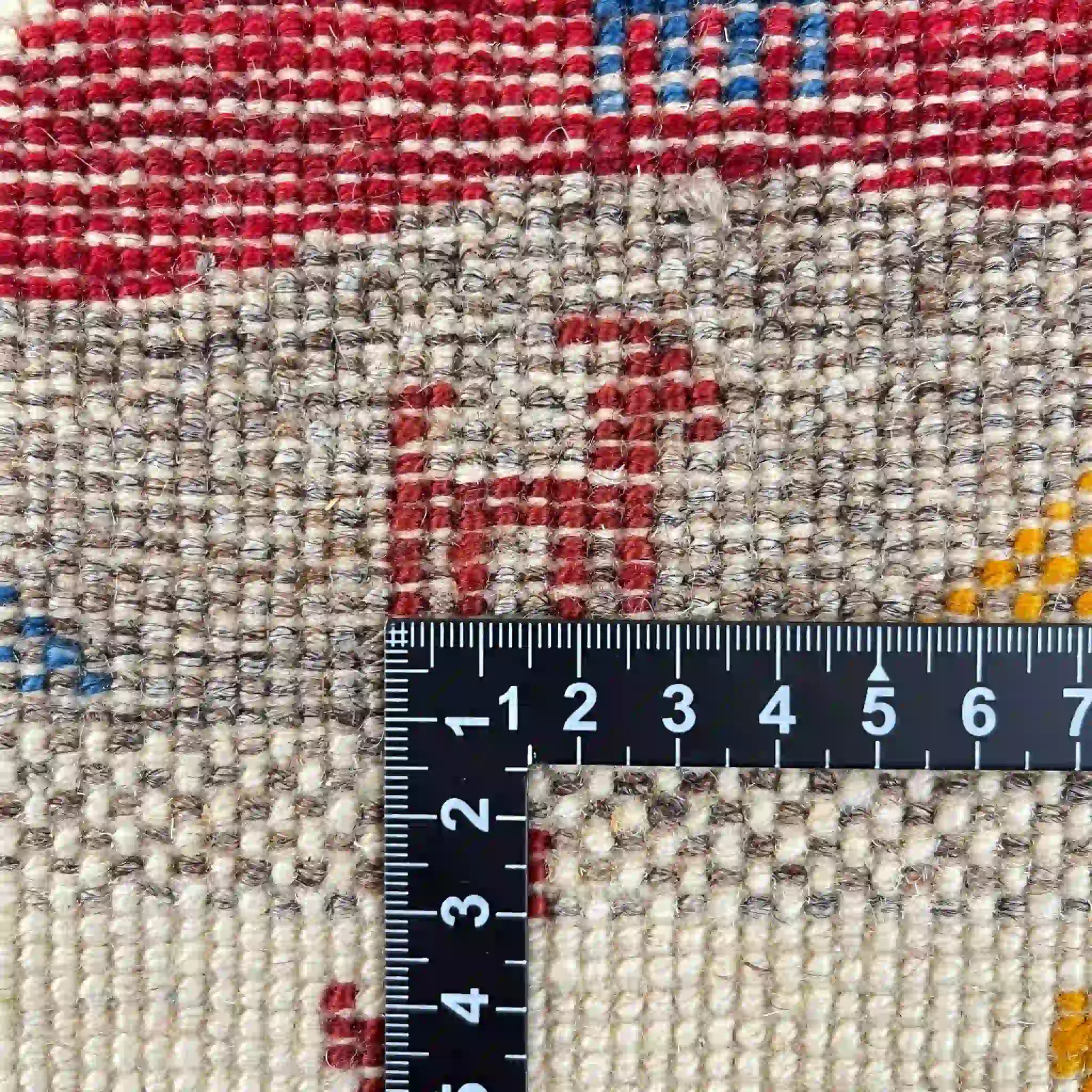 【絨毯/ラグ/ペルシャ絨毯】 ギャッベ 90×66　シラーズ産 / ウールイラン / 手織り / 草木染め